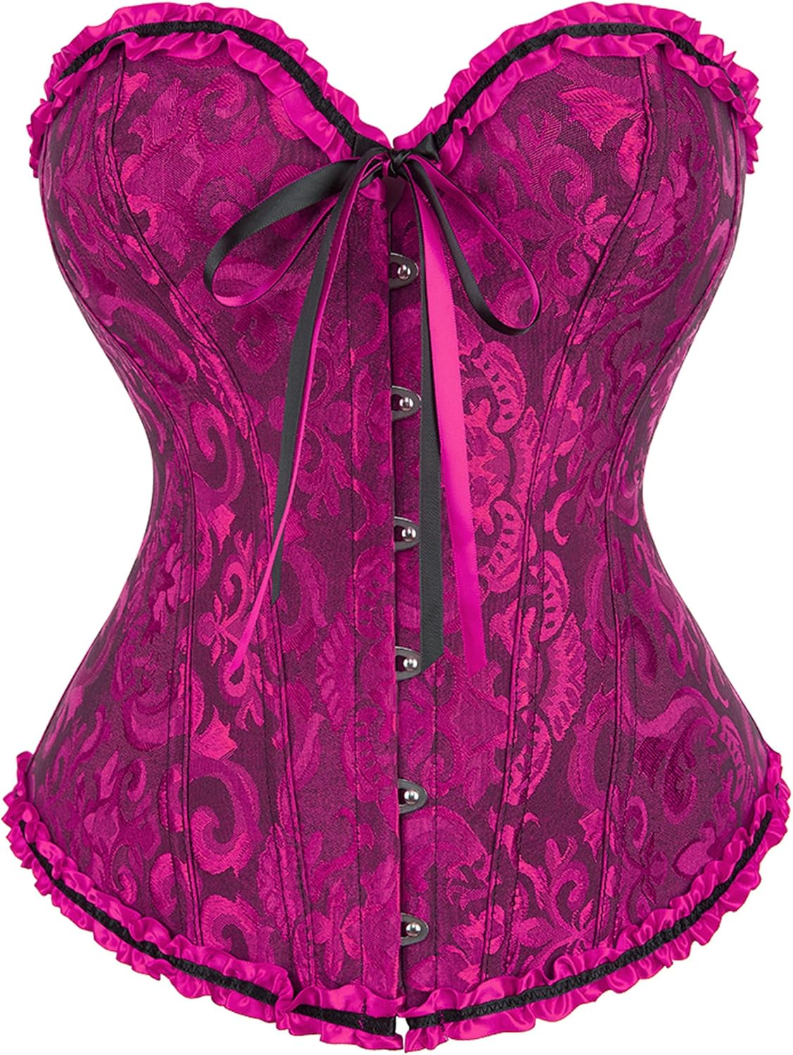 Alivila.Y Fashion Womens Lace Up Corset Top Overbust Body Shaper Bustier Corsets for Women