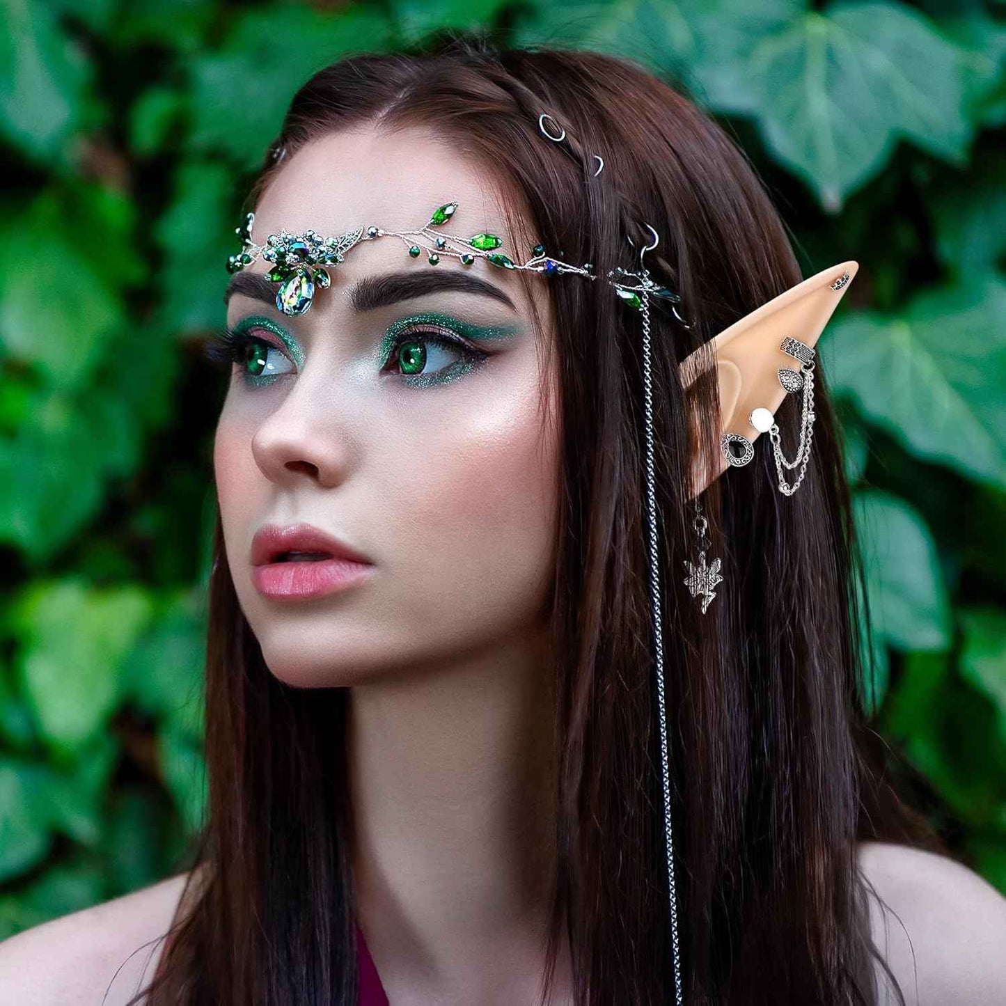 FRESHME Fairy Pixie Elf Ears - Cosplay Soft Pointed Ears Elven Masquerade Vampire Fairy Ears Makeup Costume Accessories