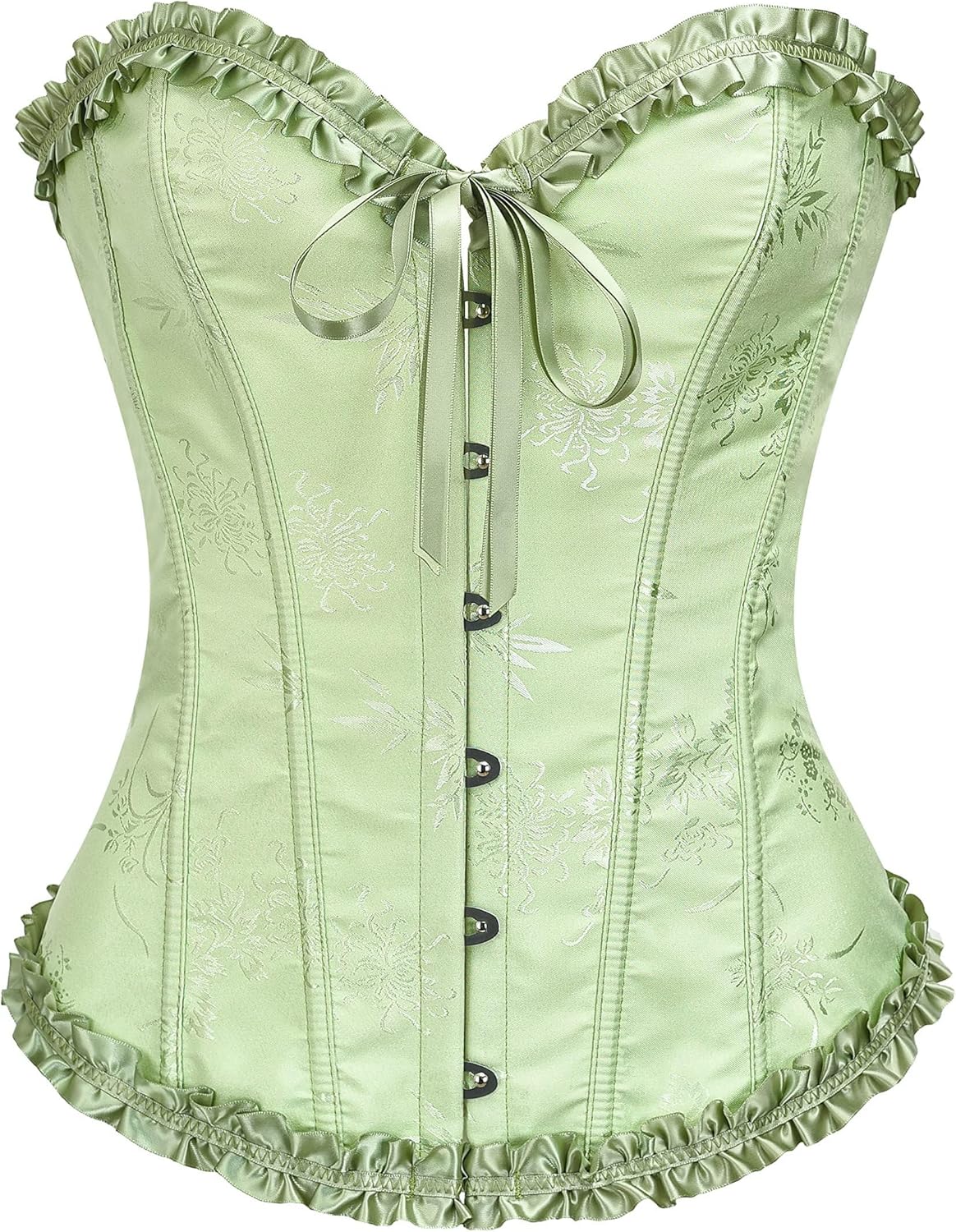 SZIVYSHI Corset Tops for Women, Bustier Shapewear Lingerie, Lace Waist Push Up Bodysuit