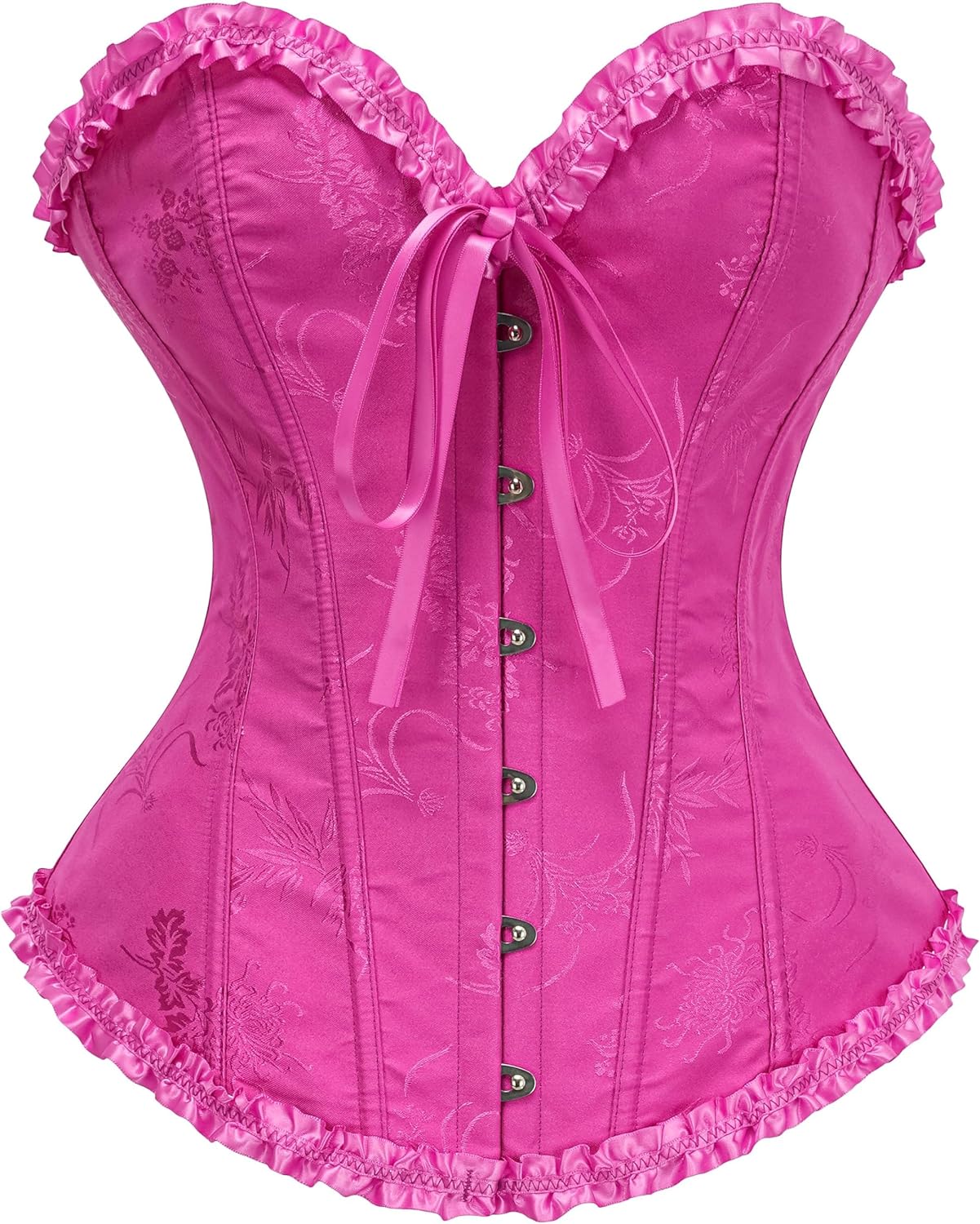 SZIVYSHI Corset Tops for Women, Bustier Shapewear Lingerie, Lace Waist Push Up Bodysuit