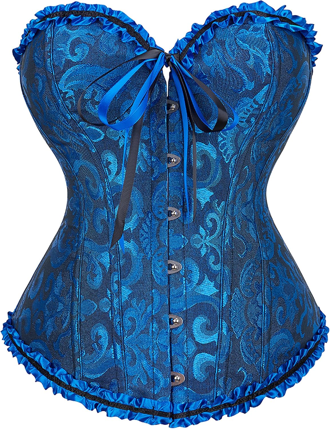 Alivila.Y Fashion Womens Lace Up Corset Top Overbust Body Shaper Bustier Corsets for Women