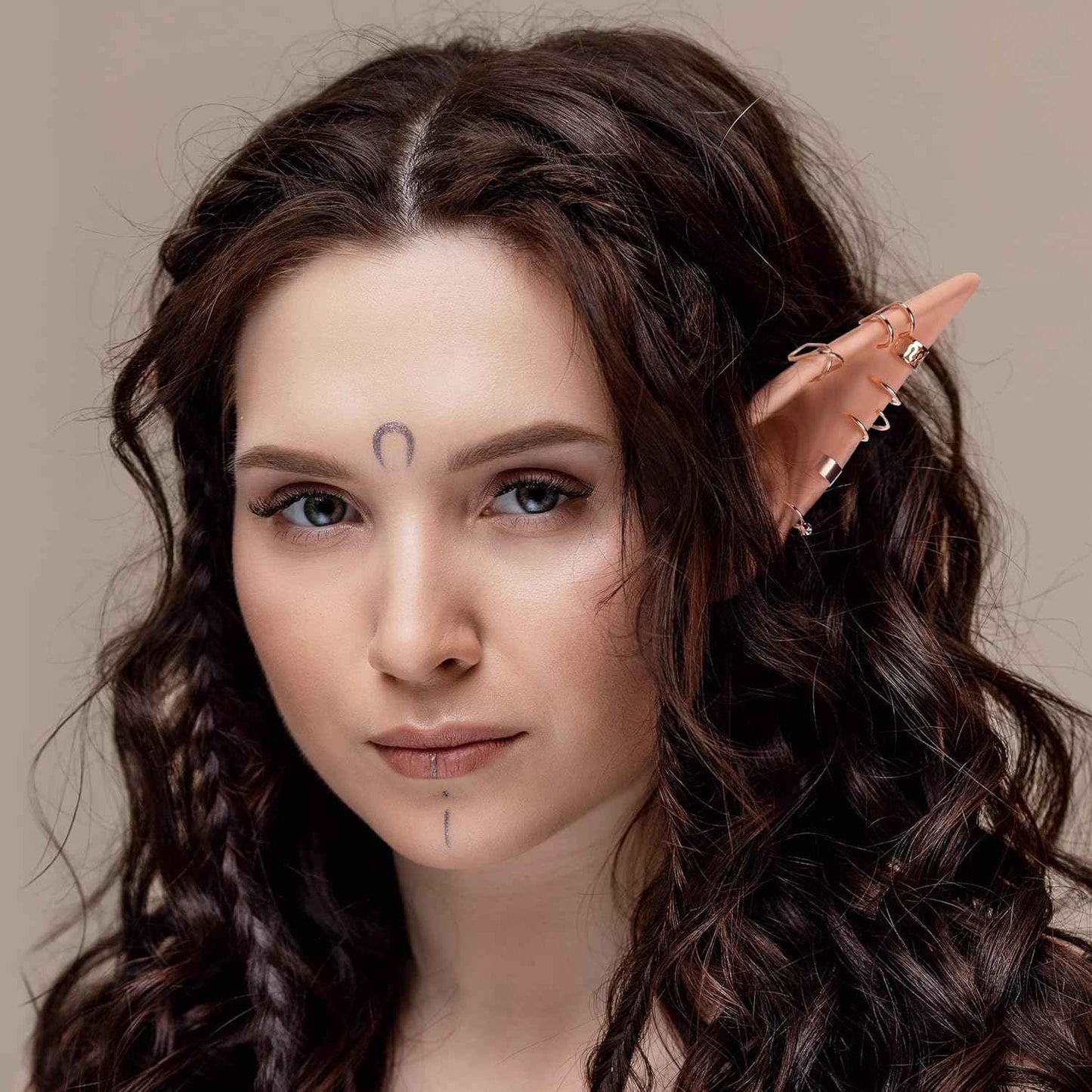 FRESHME Fairy Pixie Elf Ears - Cosplay Soft Pointed Ears Elven Masquerade Vampire Fairy Ears Makeup Costume Accessories