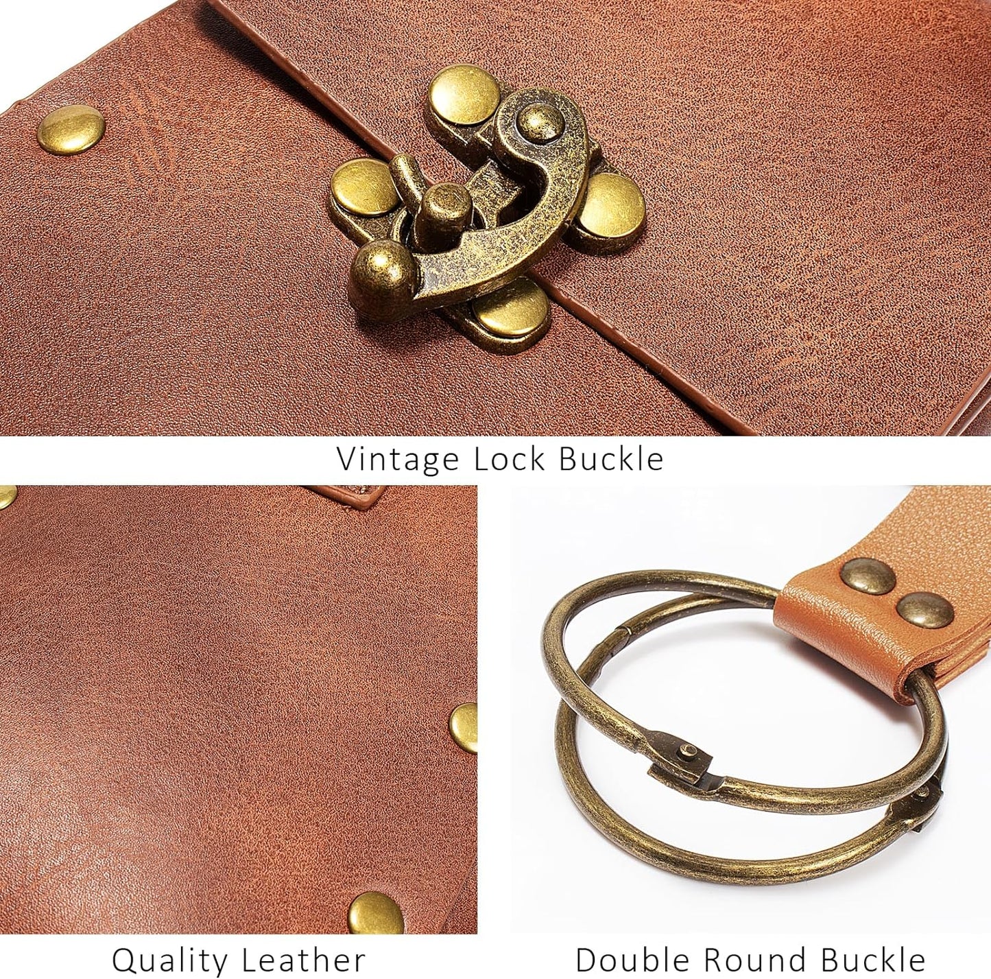 Belt Pouch Waist Bag Fanny Pack Steampunk Phone Holder Medieval Bag Leather Belt Renaissance Cosplay Costume Accessories (Tri-Black)