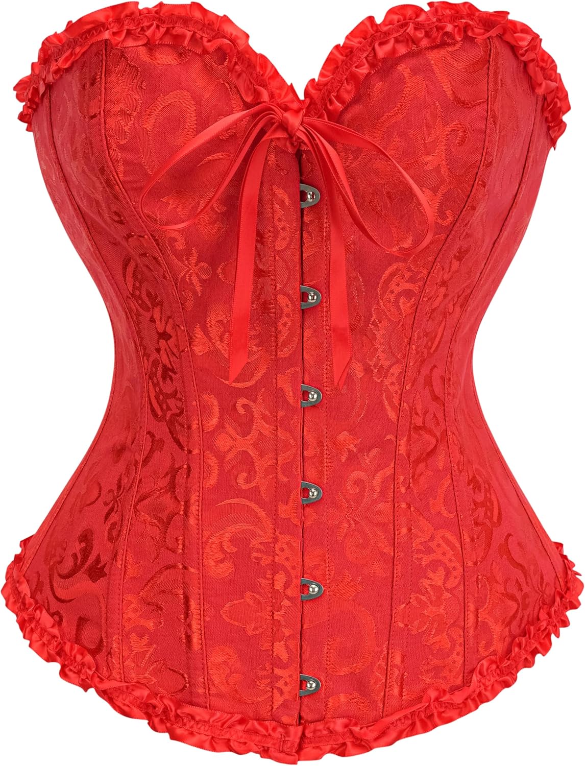 SZIVYSHI Corset Tops for Women, Bustier Shapewear Lingerie, Lace Waist Push Up Bodysuit