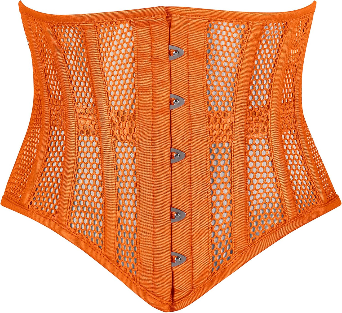 Heavy Duty Underbust Steel Boned Waist Trainer Cincnher Womens Waspie Mesh Corset