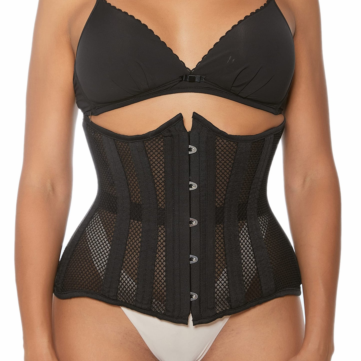 Women Heavy Spiral 26 Steel Boned Underbust Corset Satin Heavy Duty Waist Training Shaper Cincher