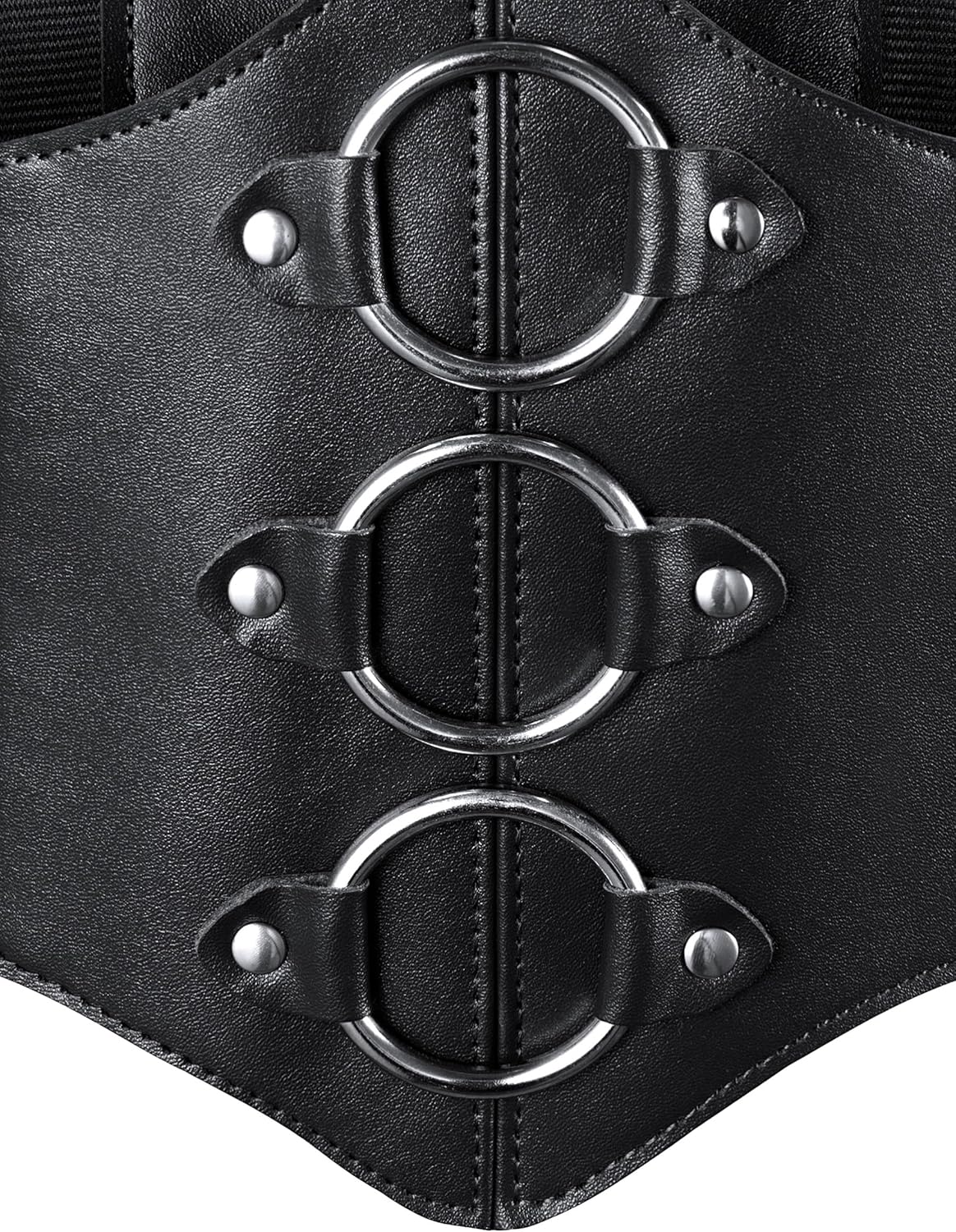 Women's Medieval Renaissance Lace-Up Tied Belt Elastic Steampunk Corset Belts Halloween Cospaly Costume Accessories