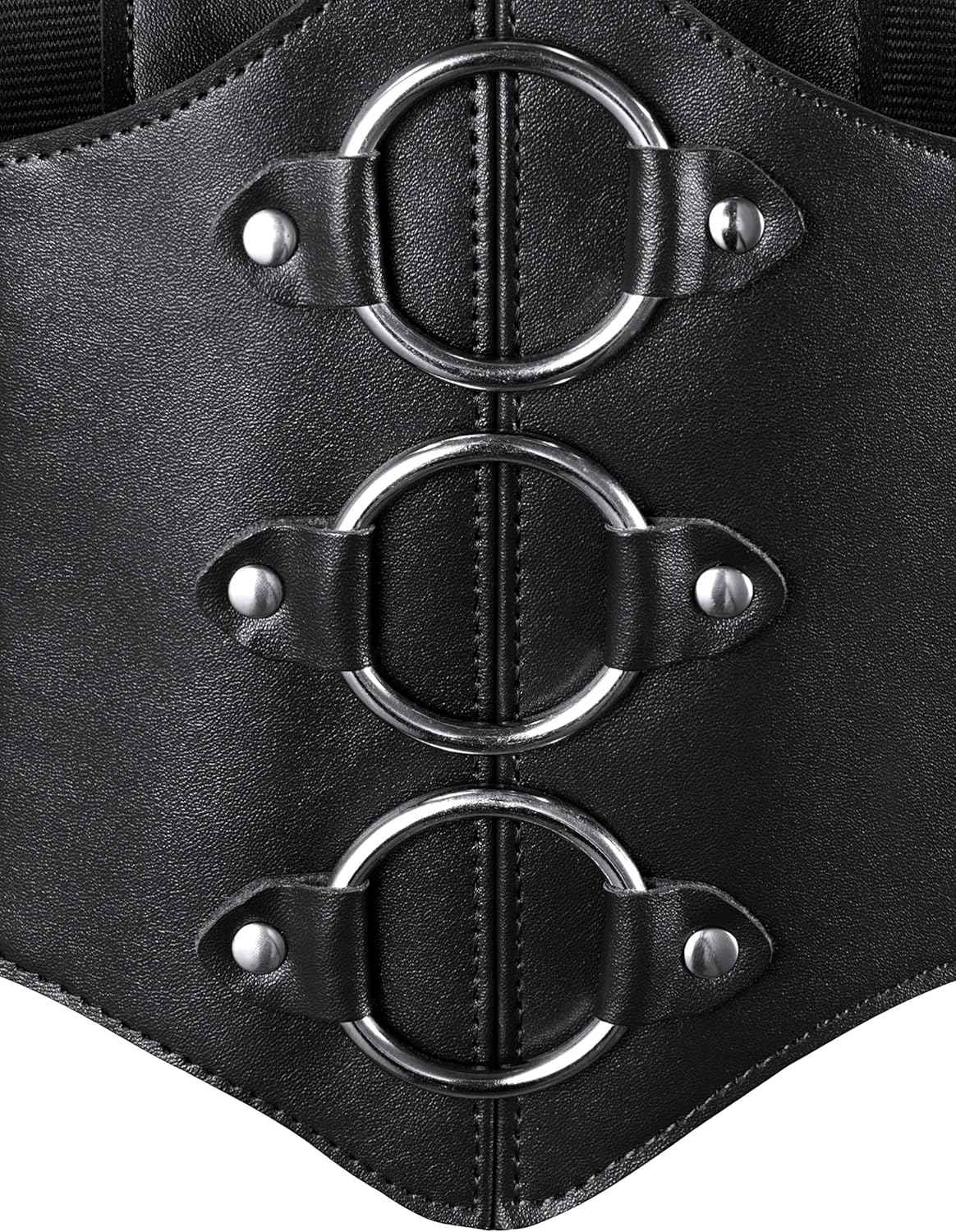 Women's Medieval Renaissance Lace-Up Tied Belt Elastic Steampunk Corset Belts Halloween Cospaly Costume Accessories