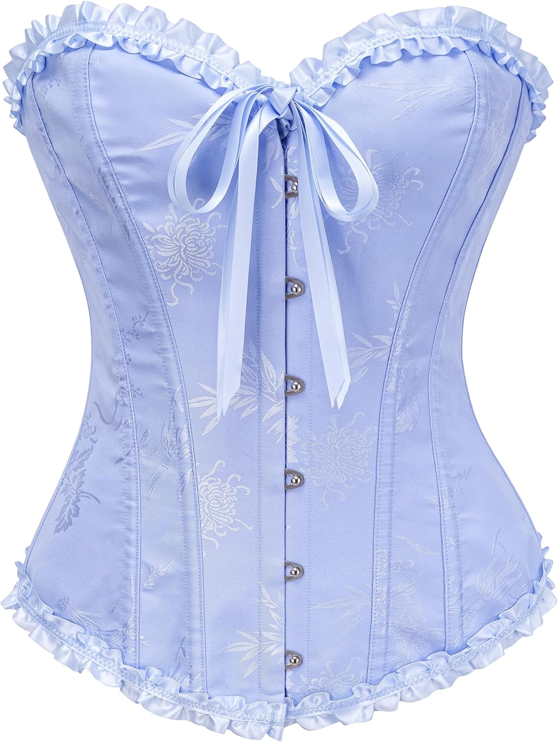 SZIVYSHI Corset Tops for Women, Bustier Shapewear Lingerie, Lace Waist Push Up Bodysuit