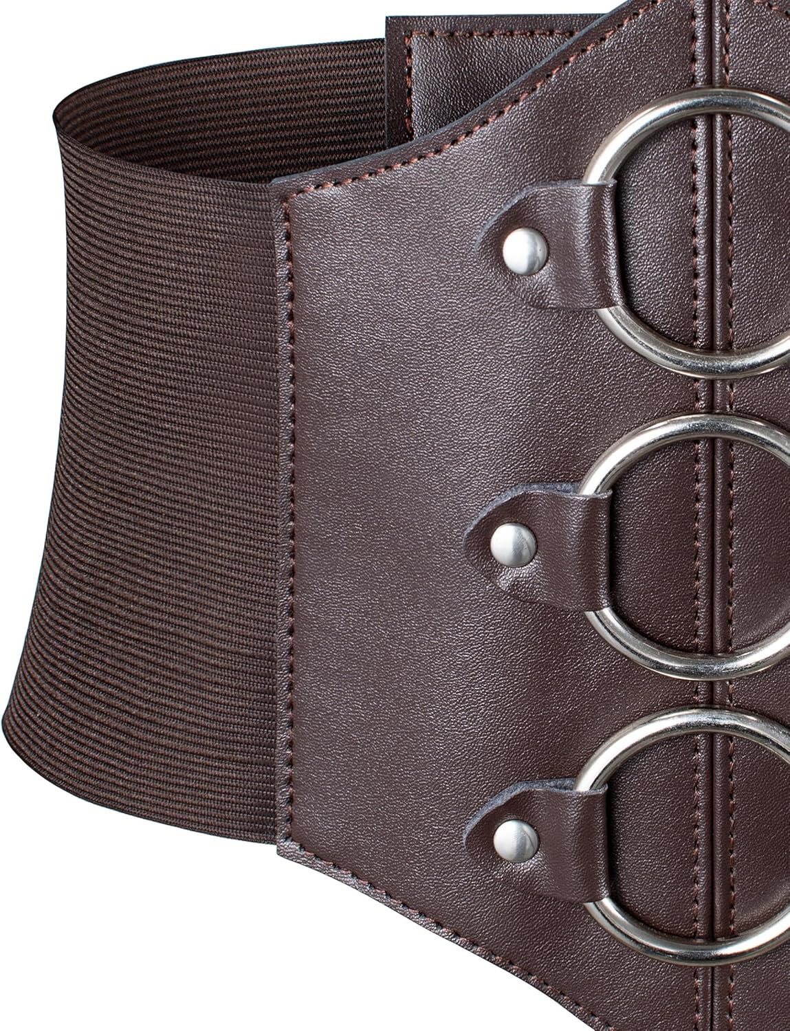 Women's Medieval Renaissance Lace-Up Tied Belt Elastic Steampunk Corset Belts Halloween Cospaly Costume Accessories