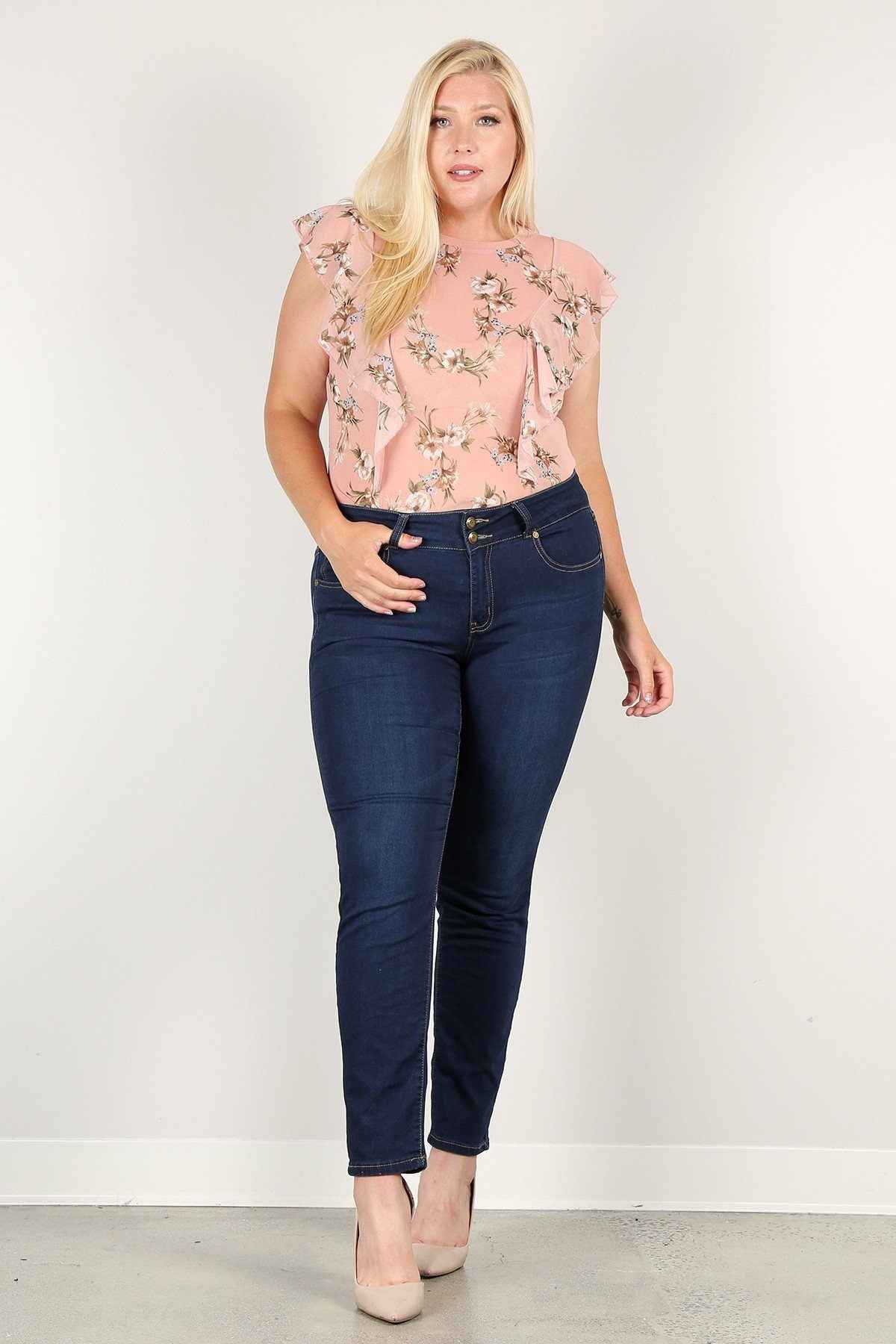 Plus Size Floral Print Sheer Top β Stylish & Comfortable β menβs fashion, stylish and versatile