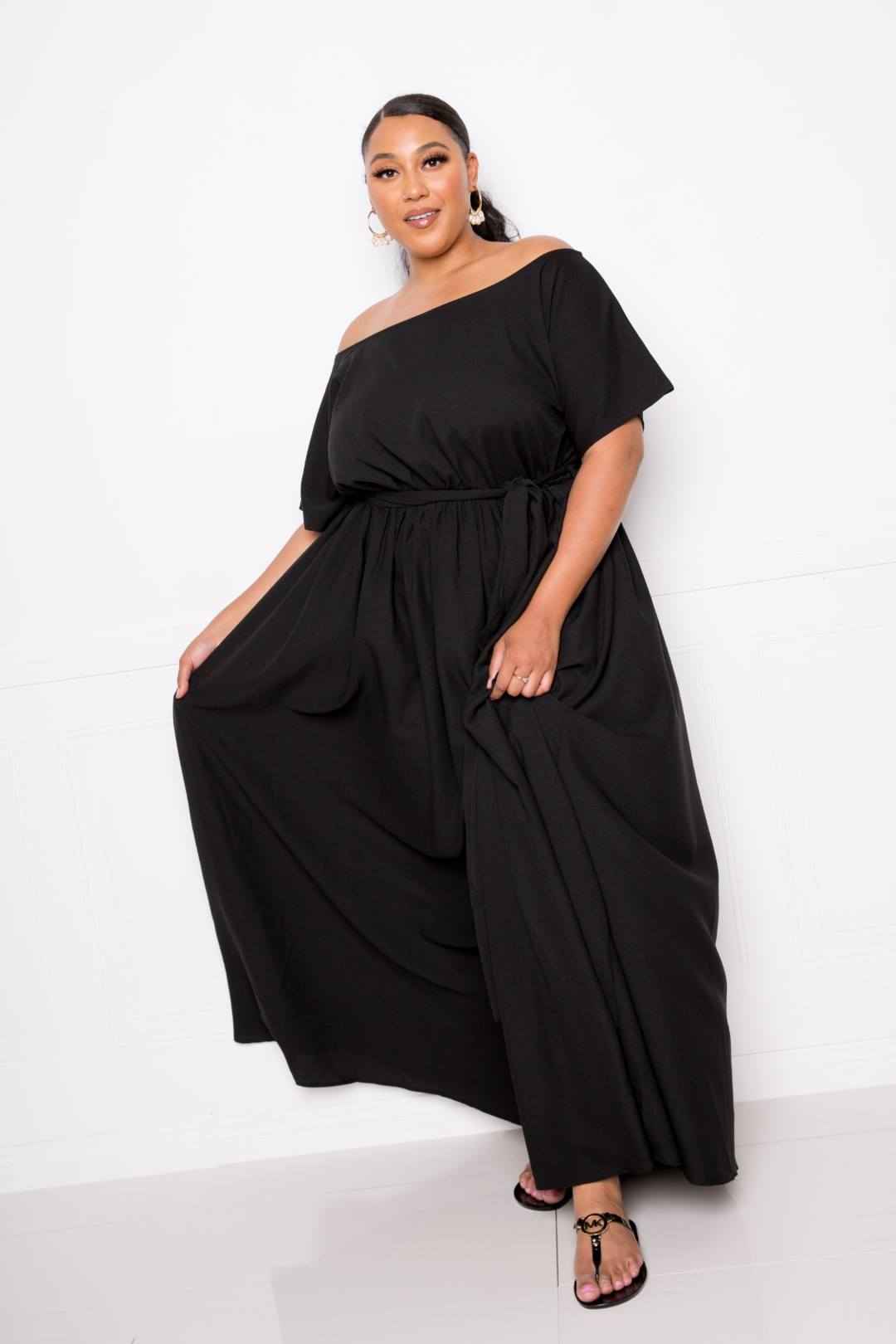 Plus Size Off Shoulder See Through Dress β Stylish & Comfortable β menβs fashion, stylish and versatile