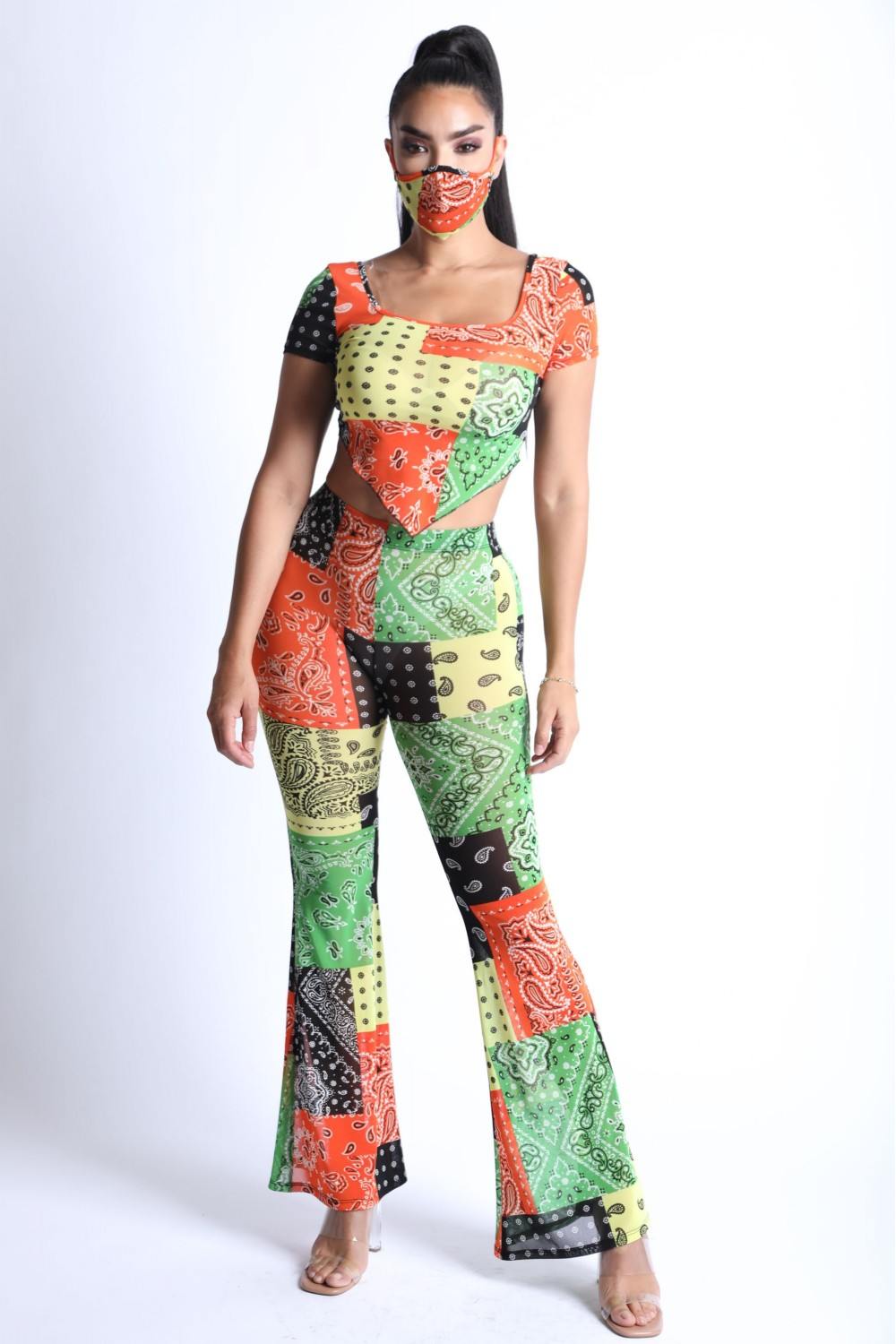 Sale - Bandanna Patchwork Mesh Set – On Sale Now
