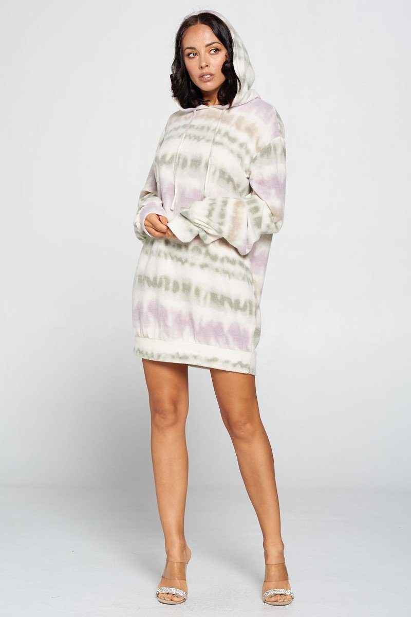 Sale - Terry Brushed Print Sweater Dress – On Sale Now