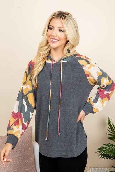 Sale - Solid French Terry Casual Hoodie – On Sale Now