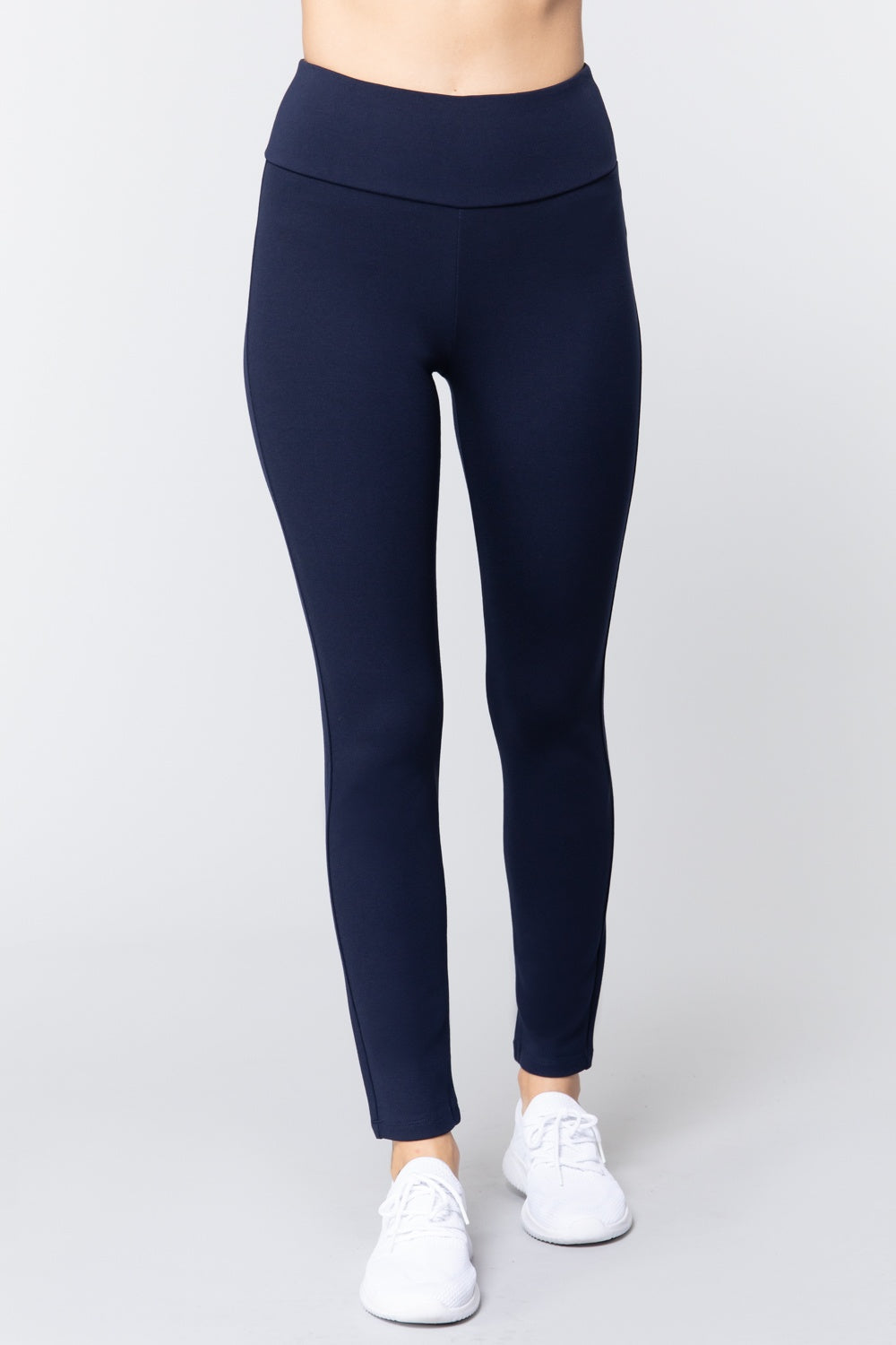 Waist Band Long Ponte Pants – multicolor, fashion, women style