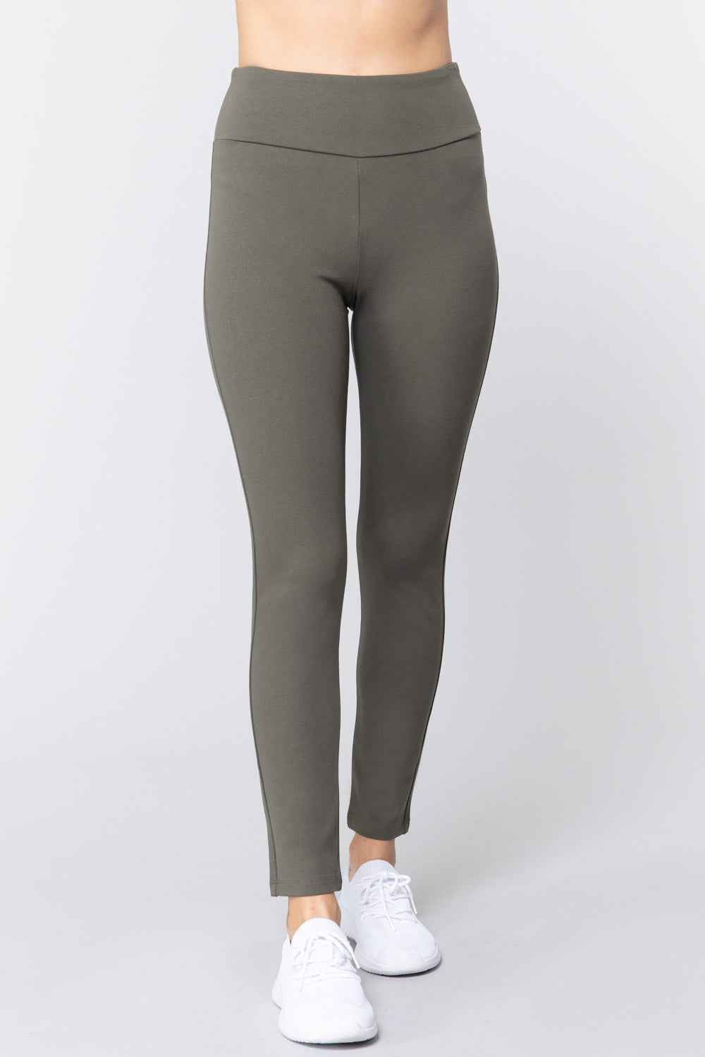 Waist Band Long Ponte Pants – multicolor, fashion, women style
