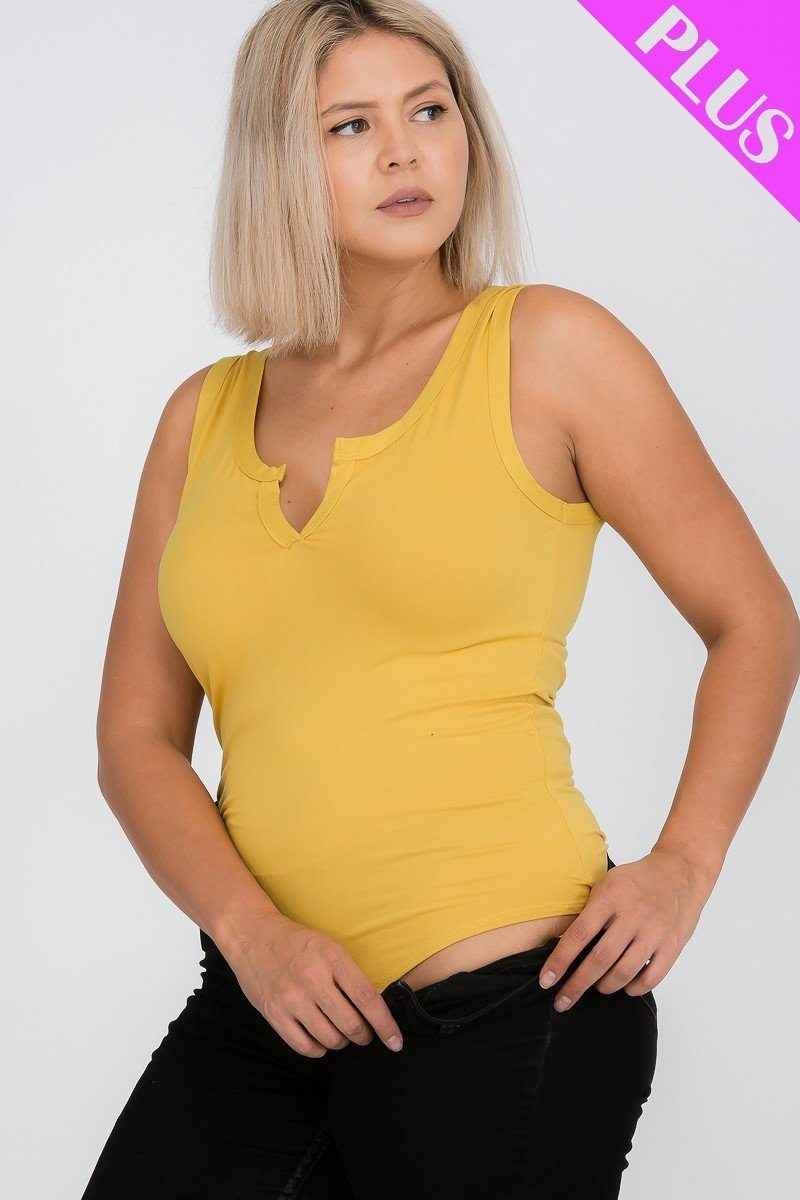 Plus Size Split Neckline Bodysuit Top β Stylish & Comfortable β menβs fashion, stylish and versatile