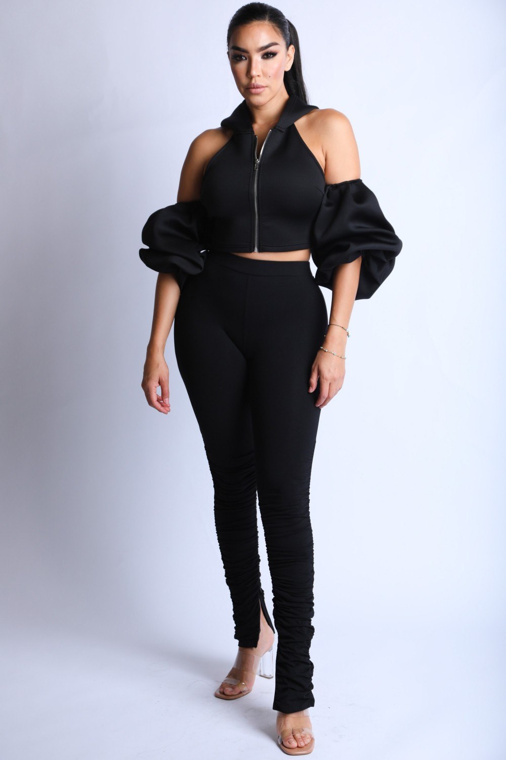 Sale - Puff Sleeve Hoodie Set – On Sale Now