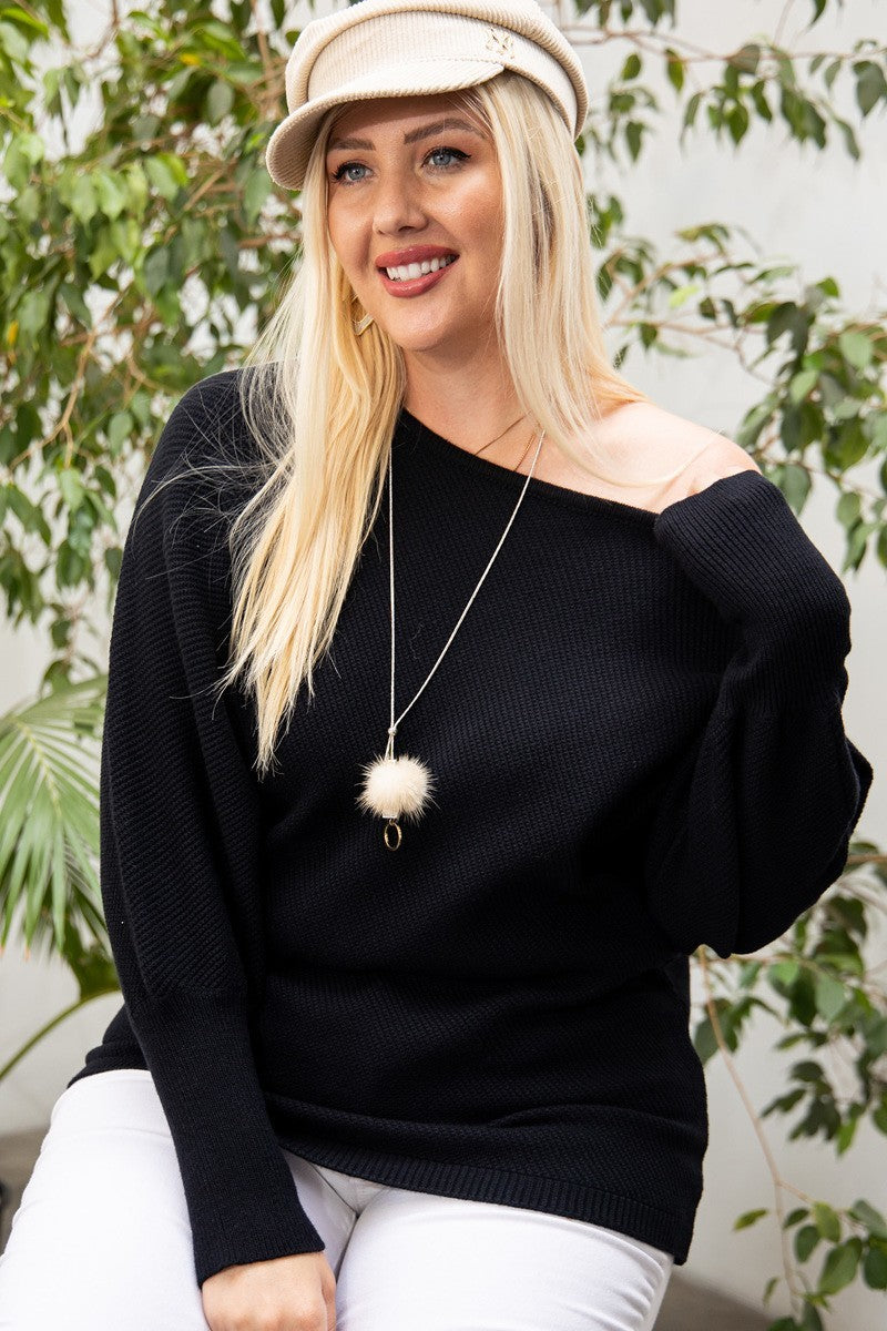 Plus Size Round Neck Long Sleeve Solid Sweater β Stylish & Comfortable β menβs fashion, stylish and versatile
