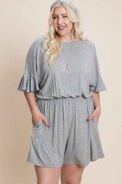 Plus Size Solid Rayon Modal Mini Romper โ Stylish & Comfortable โ menโs fashion, stylish and versatile