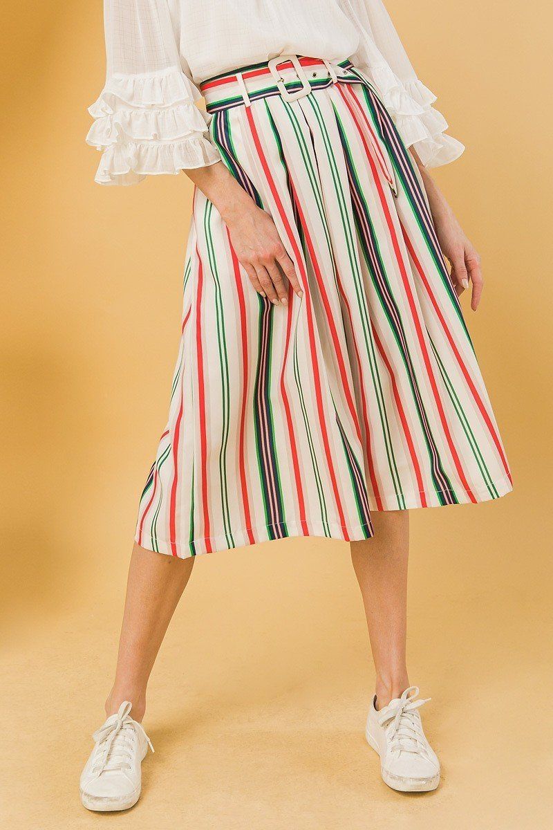 Sale - A Woven Midi Skirt – On Sale Now