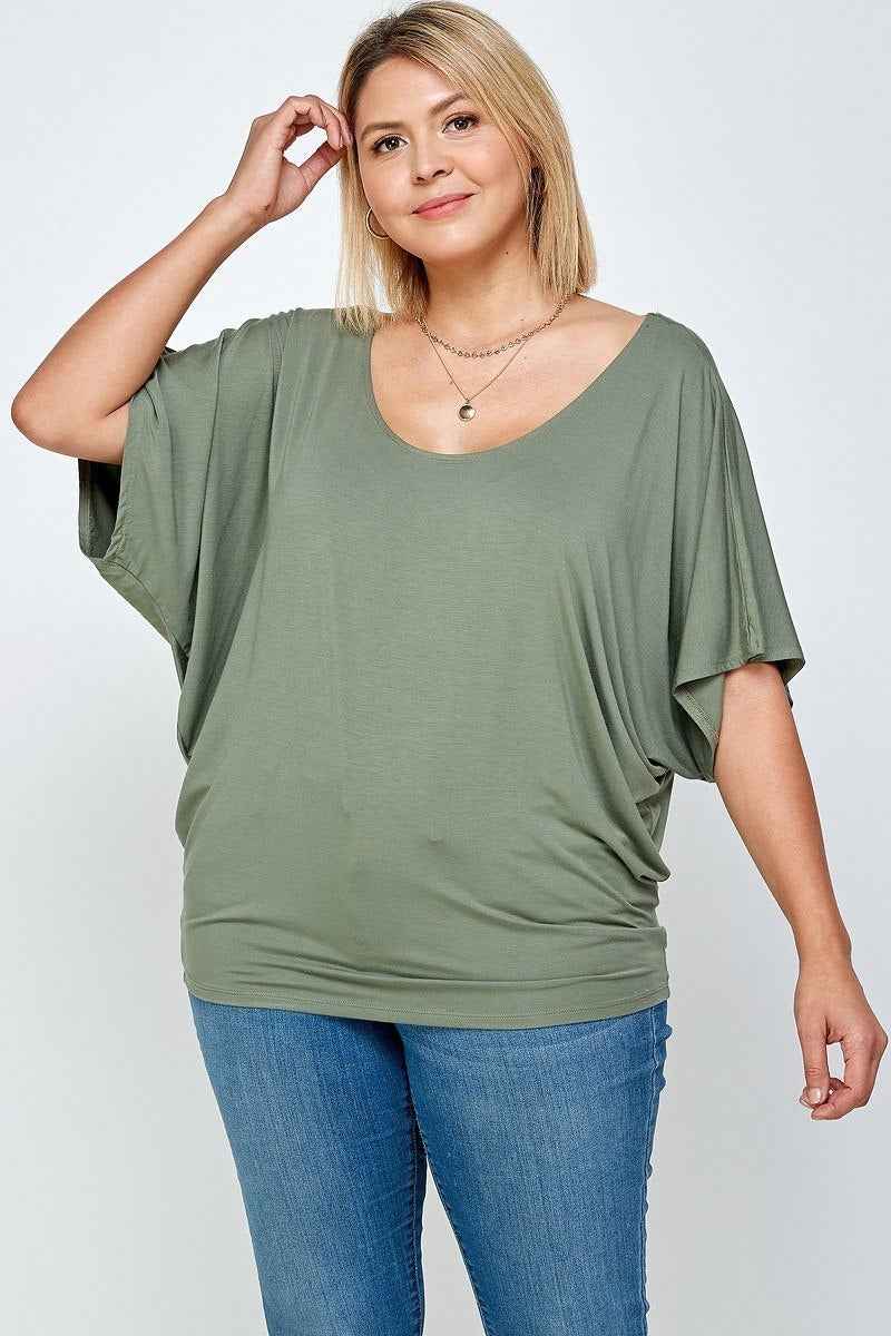 Plus Size Solid Knit Top, With A Flowy Silhouette β Stylish & Comfortable β menβs fashion, stylish and versatile
