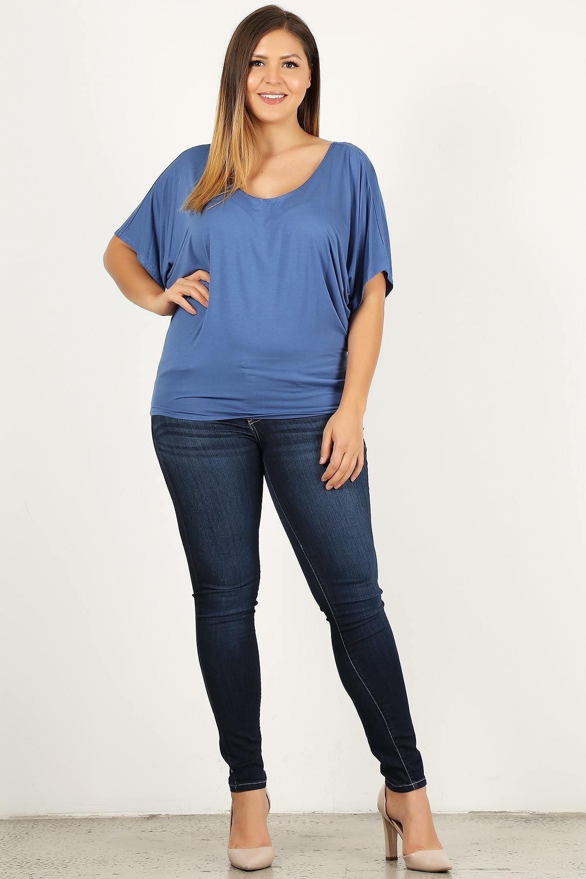 Plus Size Solid Knit Top, With A Flowy Silhouette β Stylish & Comfortable β menβs fashion, stylish and versatile