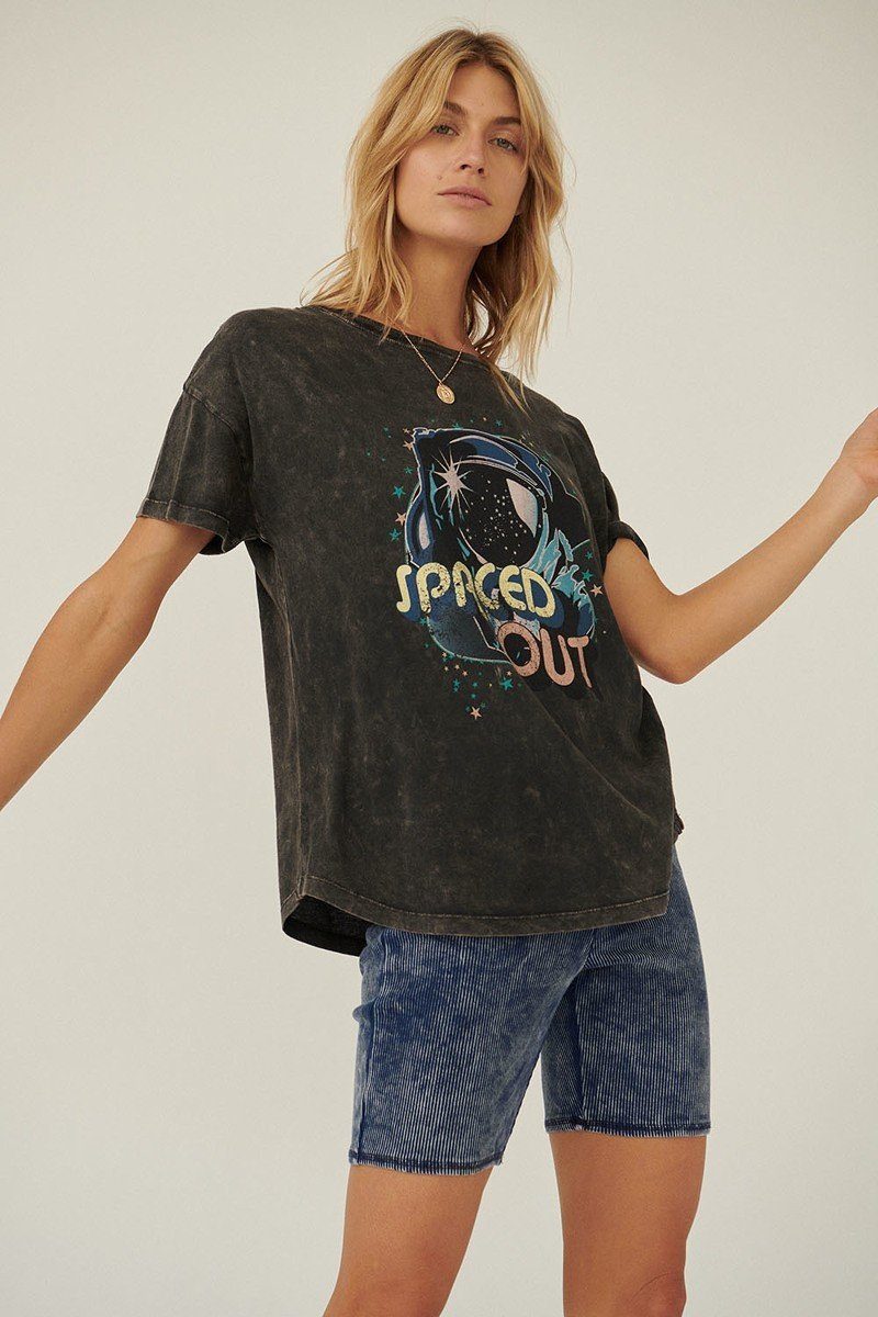 Sale - A Mineral Washed Graphic T-shirt – On Sale Now
