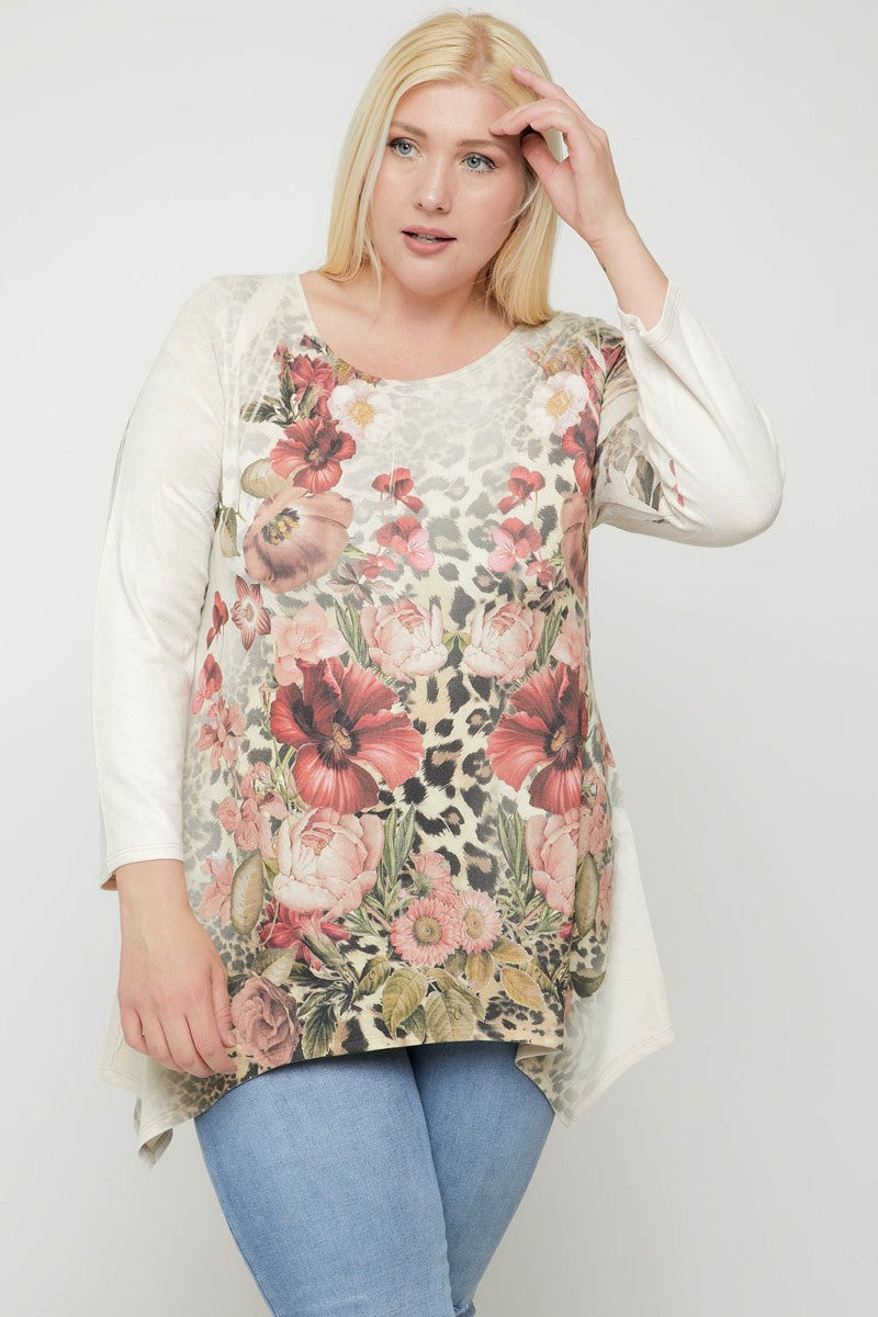 Plus Size Geometric/tribal Sublimation Print Tunic Top β Stylish & Comfortable β menβs fashion, stylish and versatile