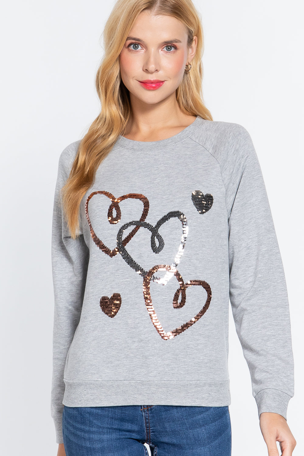Sale - Sequins French Terry Pullover Top – On Sale Now