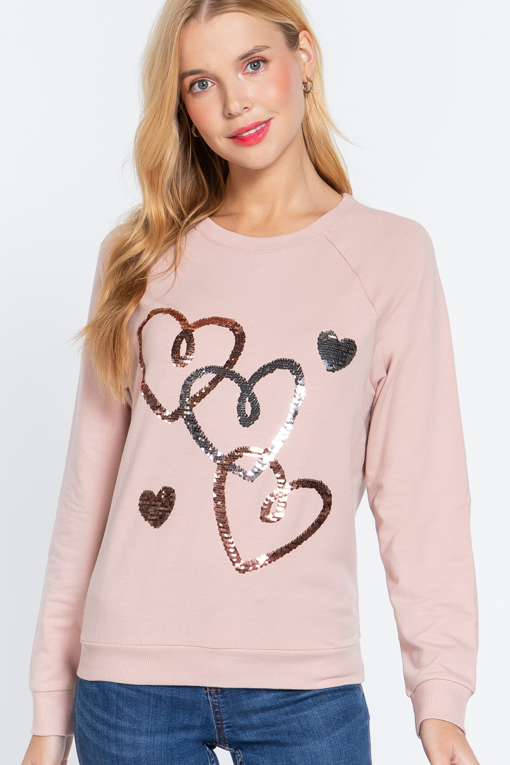 Sale - Sequins French Terry Pullover Top – On Sale Now