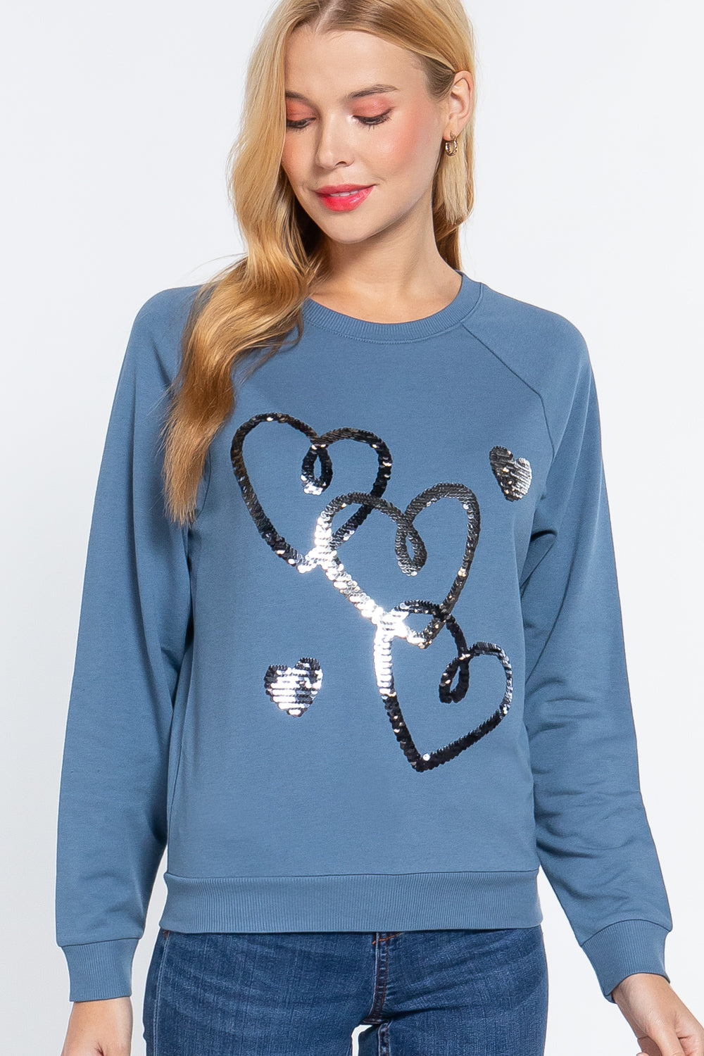 Sale - Sequins French Terry Pullover Top – On Sale Now