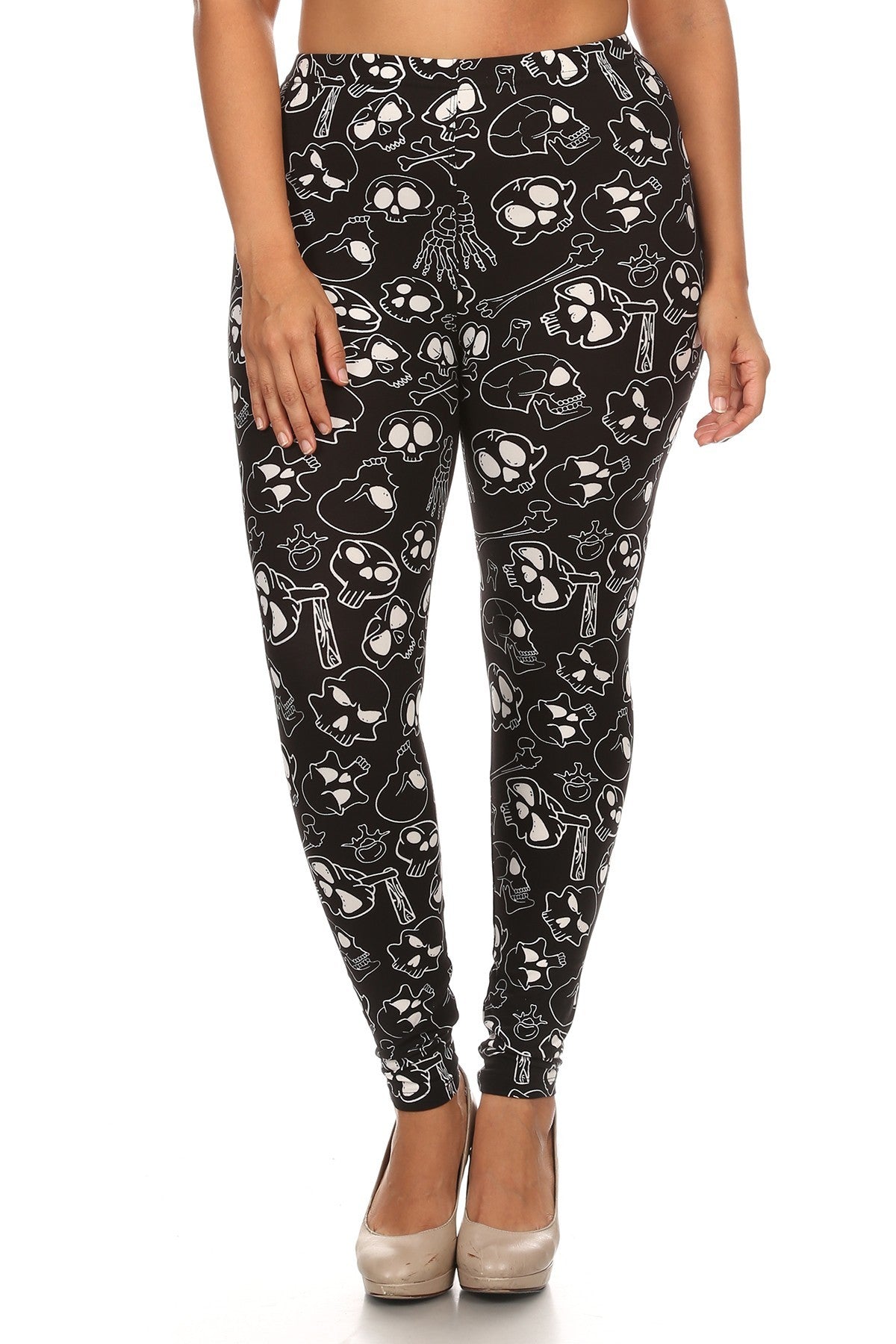 Plus Size Print, Full Length Leggings In A Fitted Style With A Banded High Waist โ Stylish & Comfortable โ menโs fashion, stylish and versatile