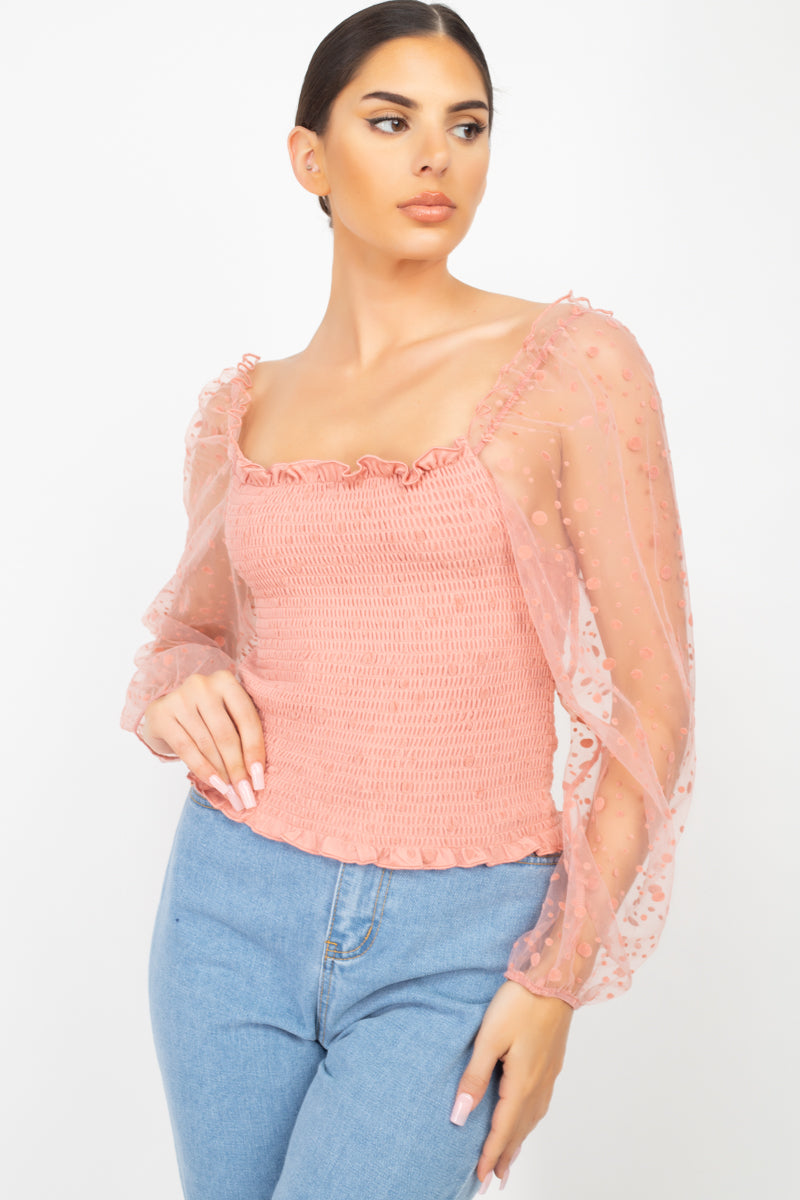 Sale - Square Neck Smocking Top – On Sale Now