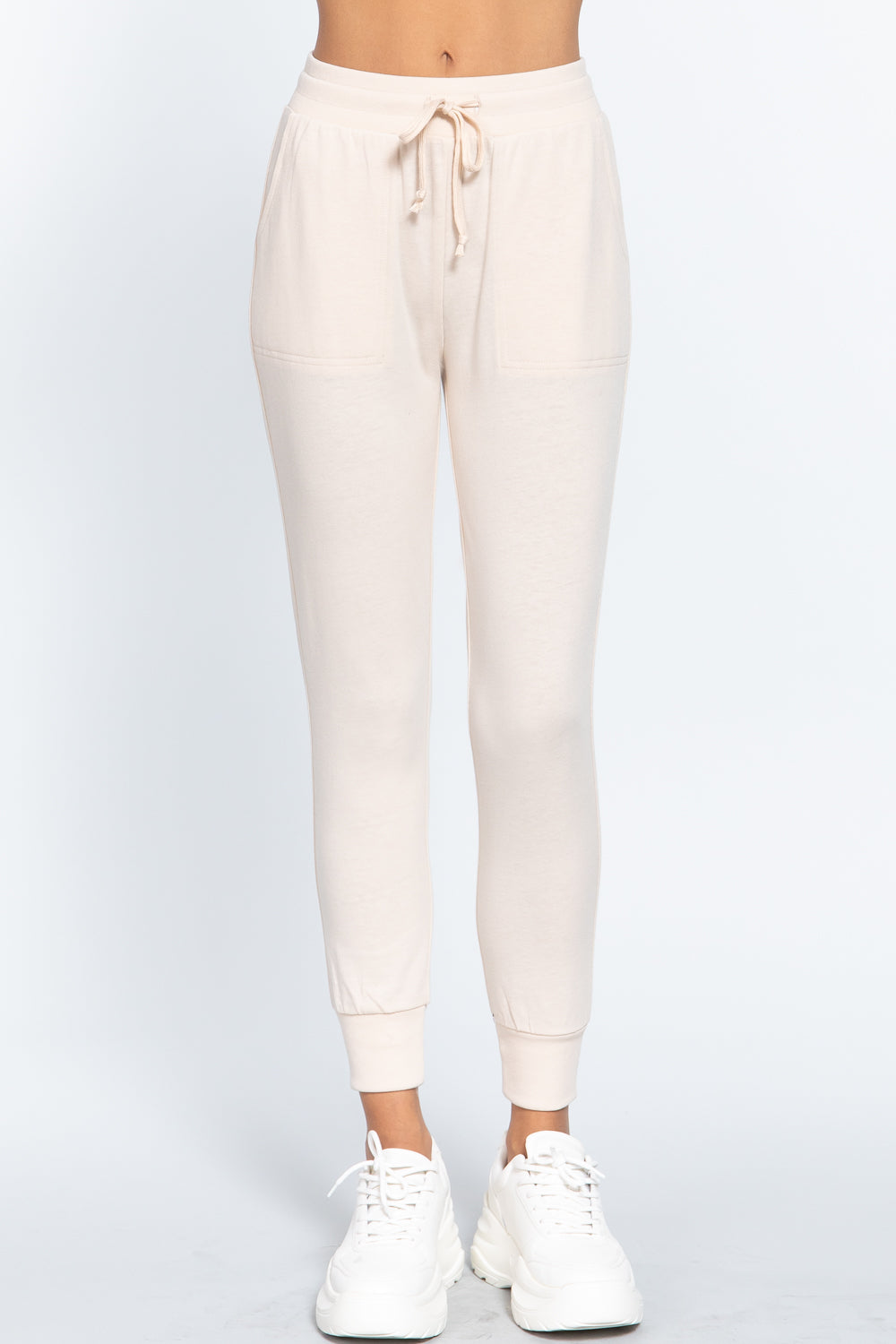 Waist Band Long Sweatpants With Pockets – multicolor, fashion, women style