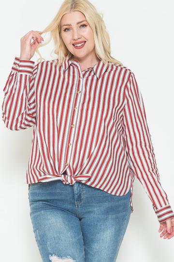 Plus Size Multi Stripe Side Slit Cotton Shirt β Stylish & Comfortable β menβs fashion, stylish and versatile