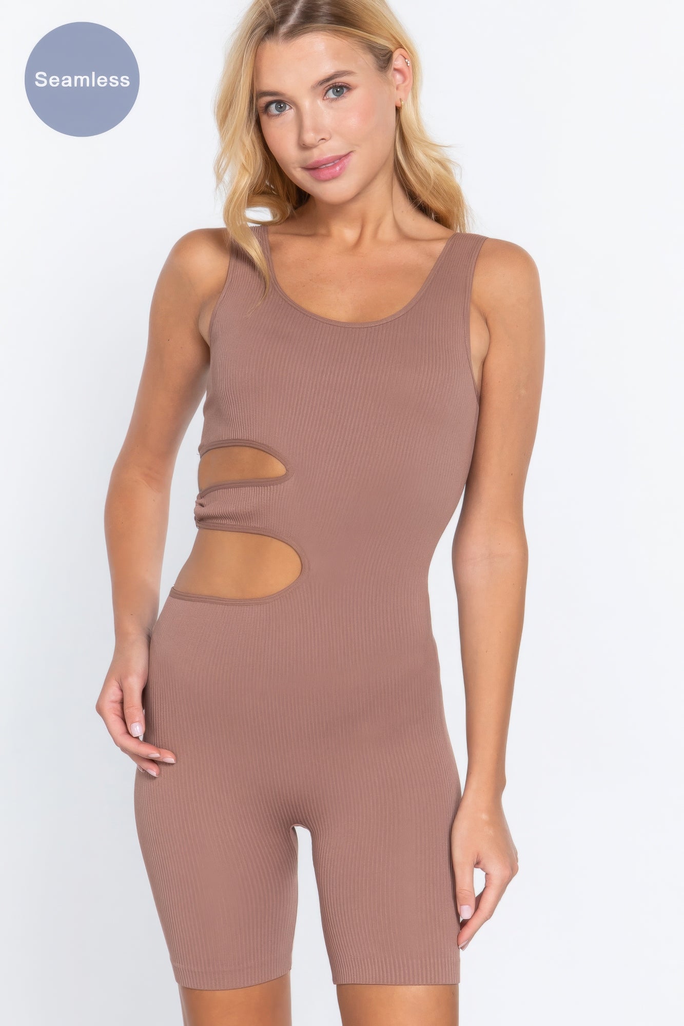 Suave Cut-out Seamless Romper – multicolor, fashion, women style