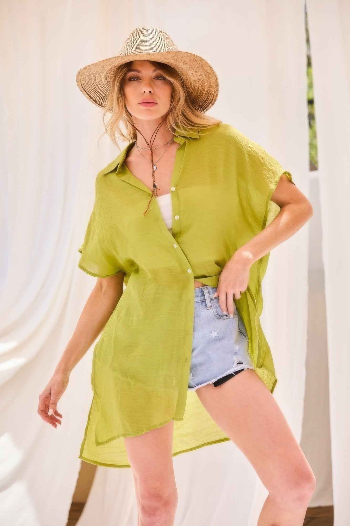 Sale - Collar Neck Button Down Robe Oversize Jacket – On Sale Now