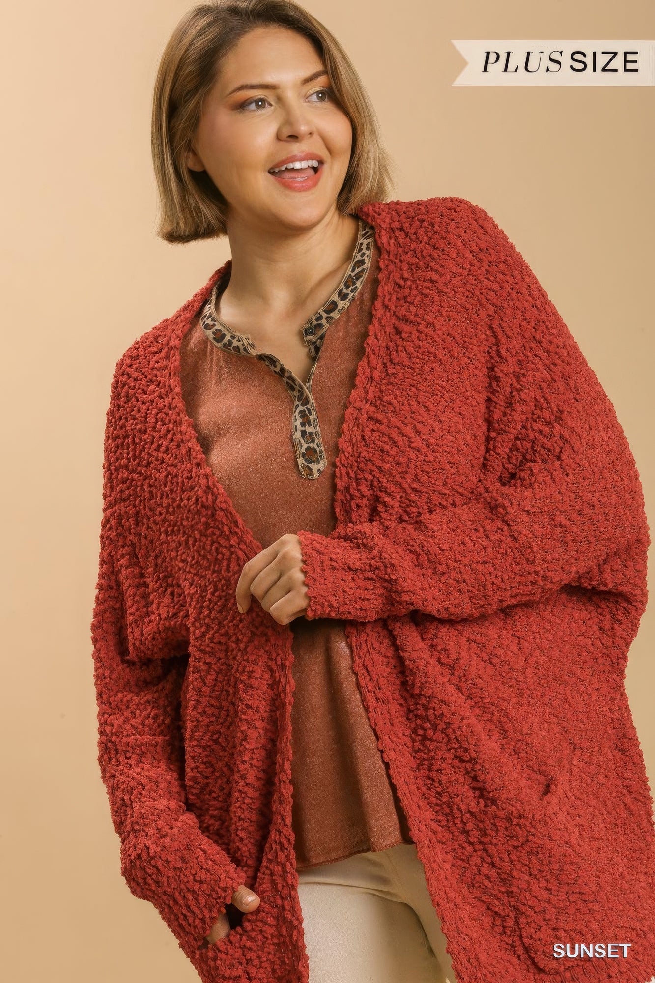 Plus Size Open Front Oversized Cardigan Sweater With Pockets β Stylish & Comfortable β menβs fashion, stylish and versatile