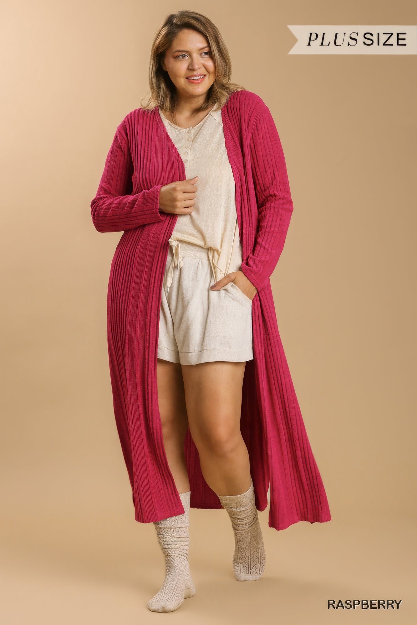 Plus Size Open Front Long Body Cardigan β Stylish & Comfortable β menβs fashion, stylish and versatile