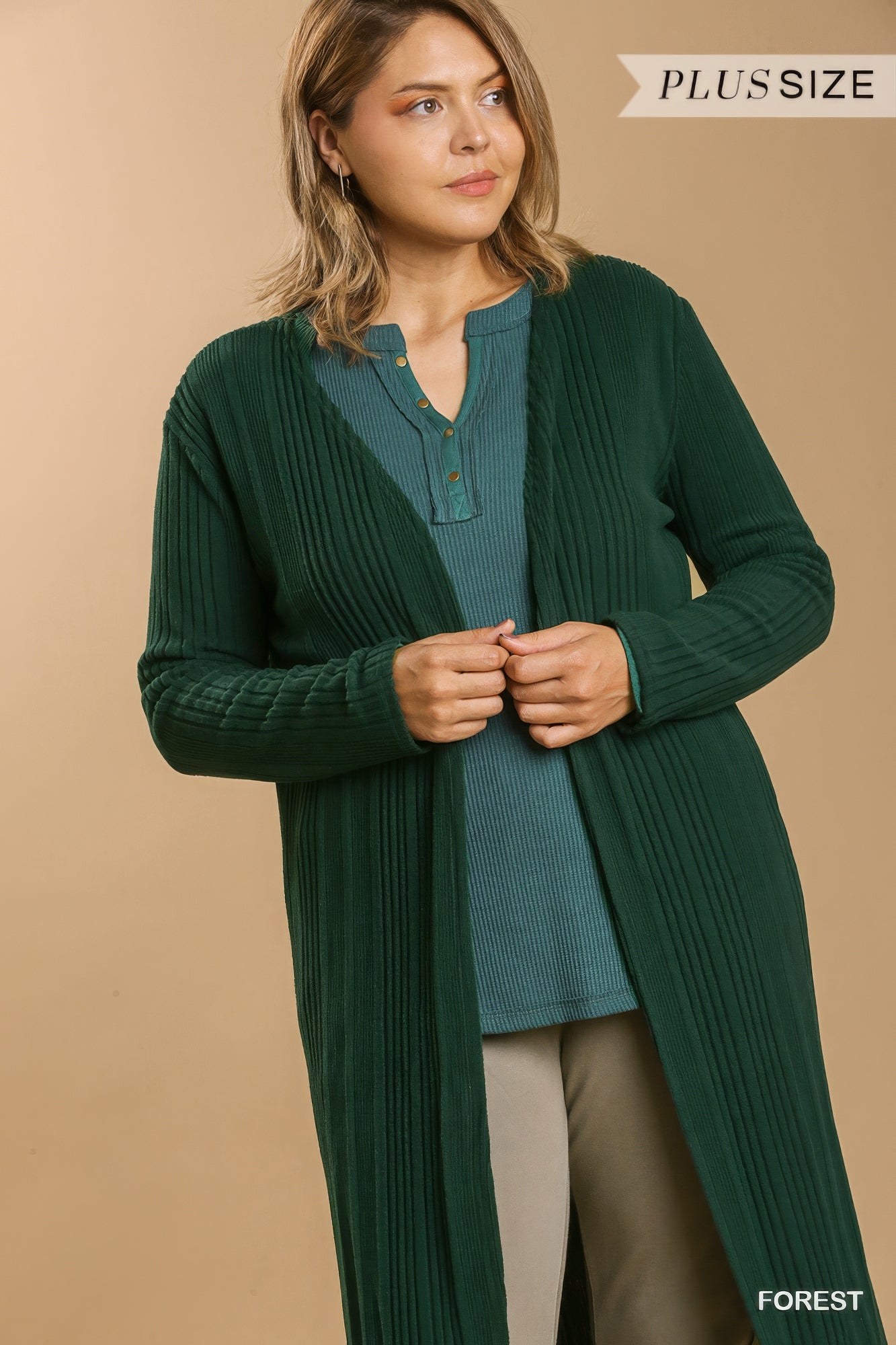 Plus Size Open Front Long Body Cardigan β Stylish & Comfortable β menβs fashion, stylish and versatile