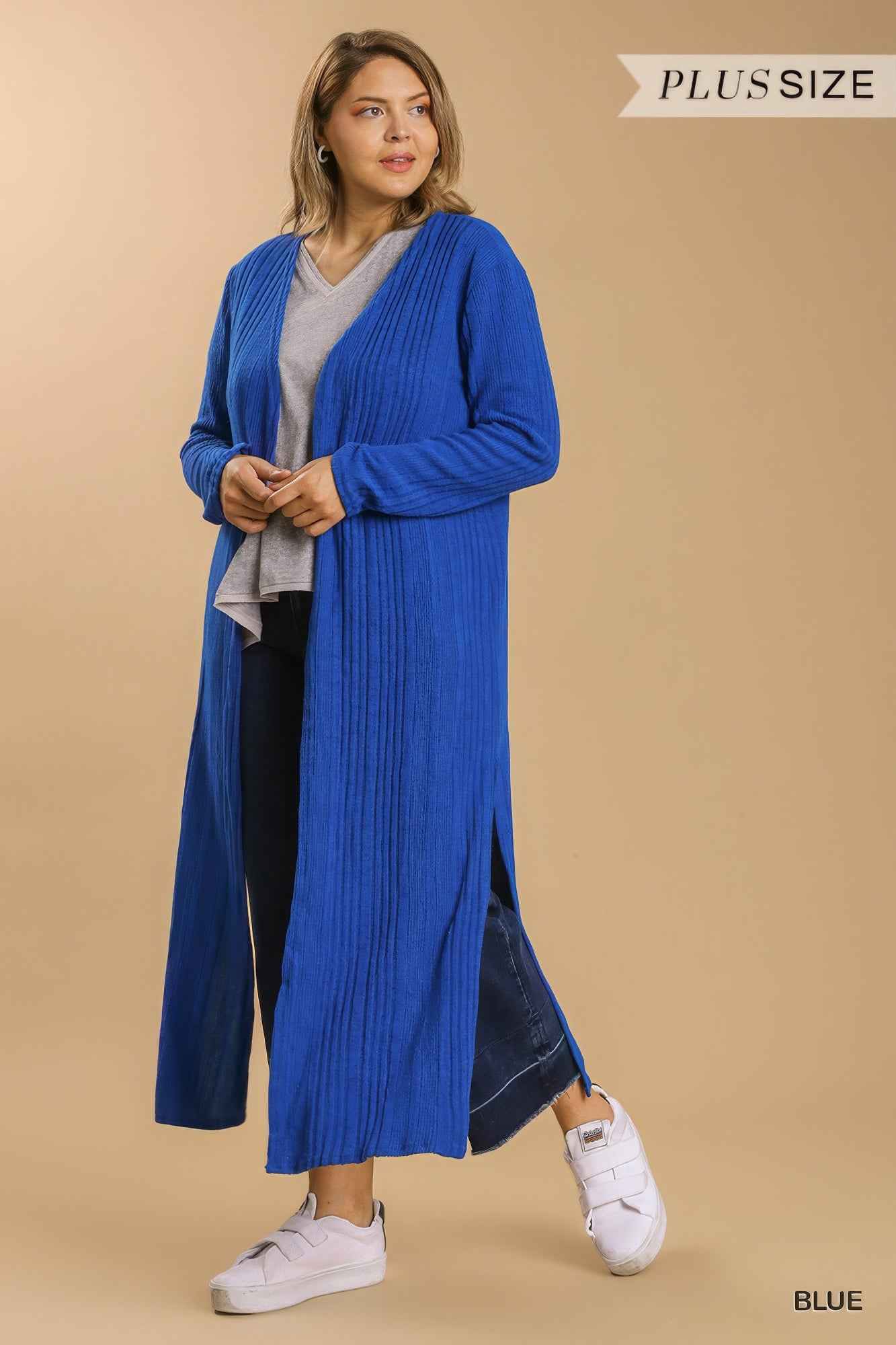 Plus Size Open Front Long Body Cardigan โ Stylish & Comfortable โ menโs fashion, stylish and versatile