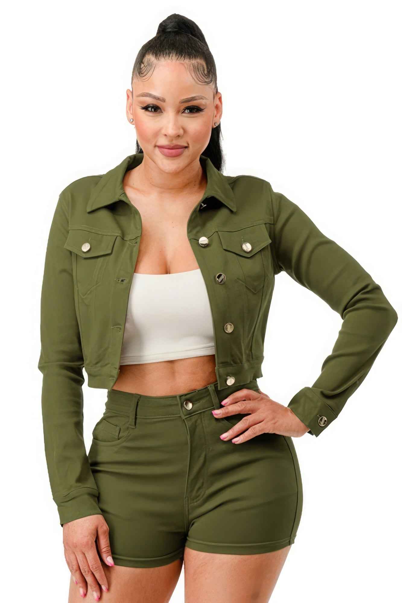 Sale - Super Stretchy Cropped Jacket – On Sale Now