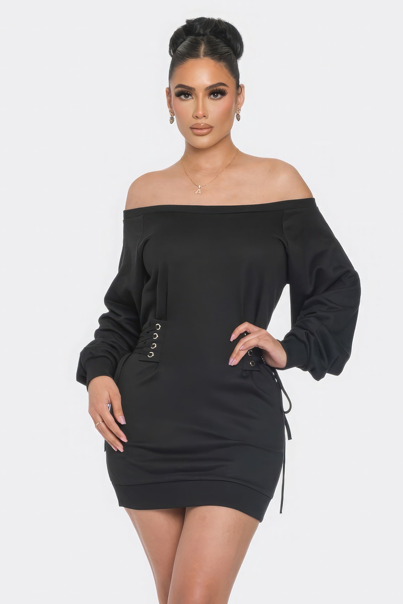 Sale - Off Shoulder Mini Dress – On Sale Now