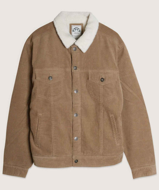 Casual Corduroy Lined Trucker Jacket – men’s fashion, stylish and versatile