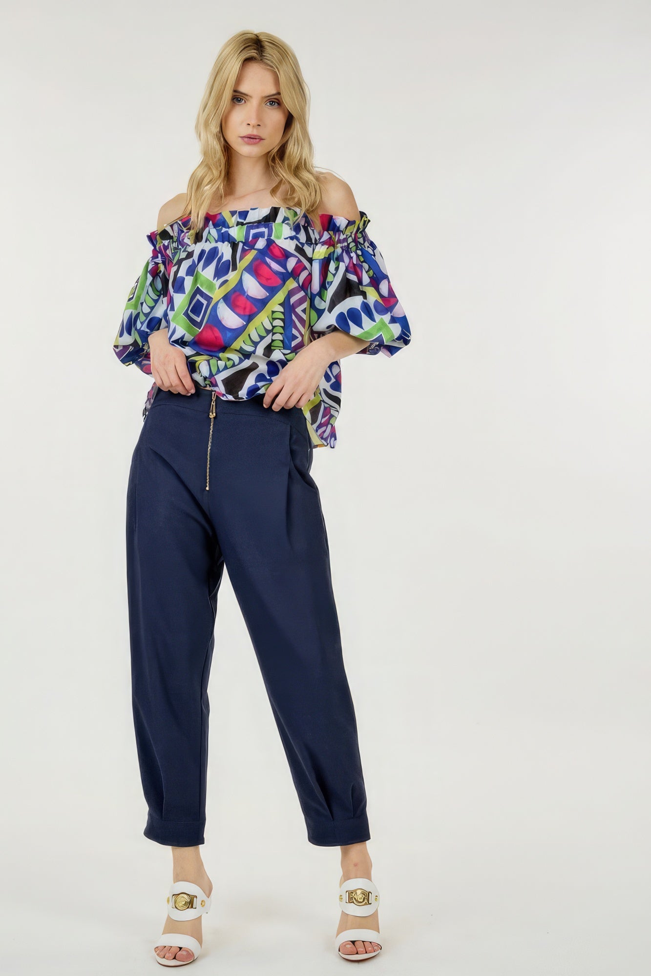 High Waist Zipper Front Skinny Pants – multicolor, fashion, women style