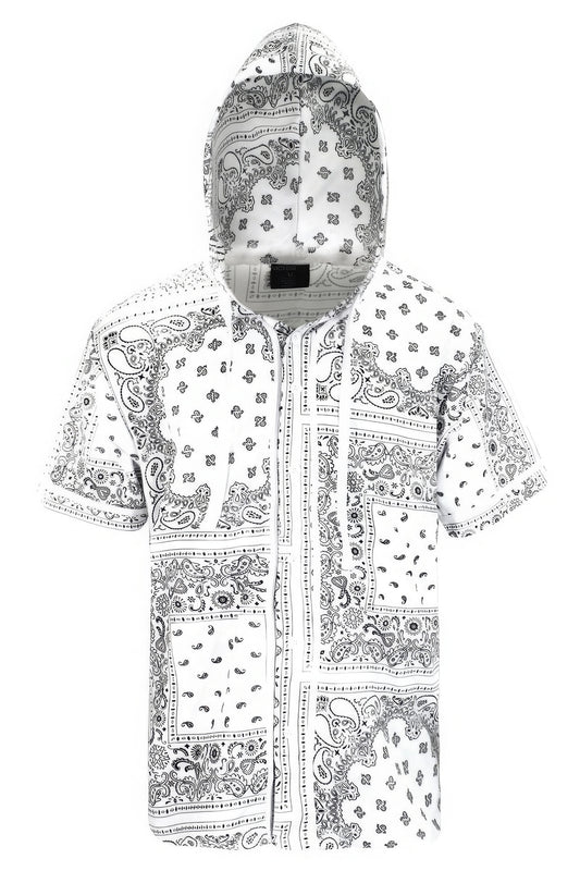 Hooded Bandana Baseball Jersey – men’s fashion, stylish and versatile