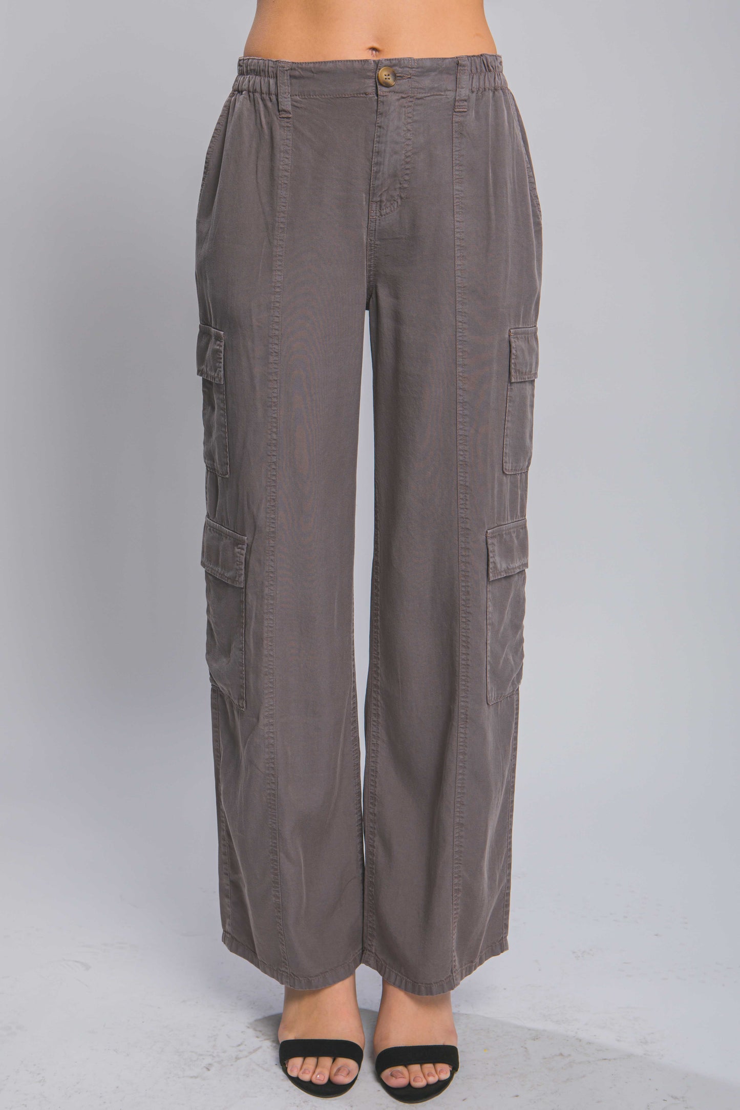 Full-length Tencel Pants With Cargo Pockets β multicolor, fashion, women style