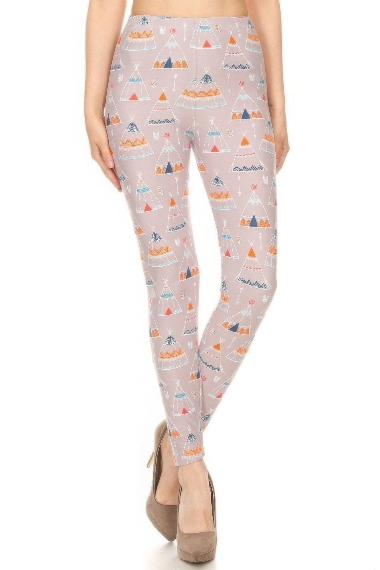 New Arrival – Teepee Print, High Rise, Fitted Leggings, With An Elastic Waistband – New Arrival Now Live